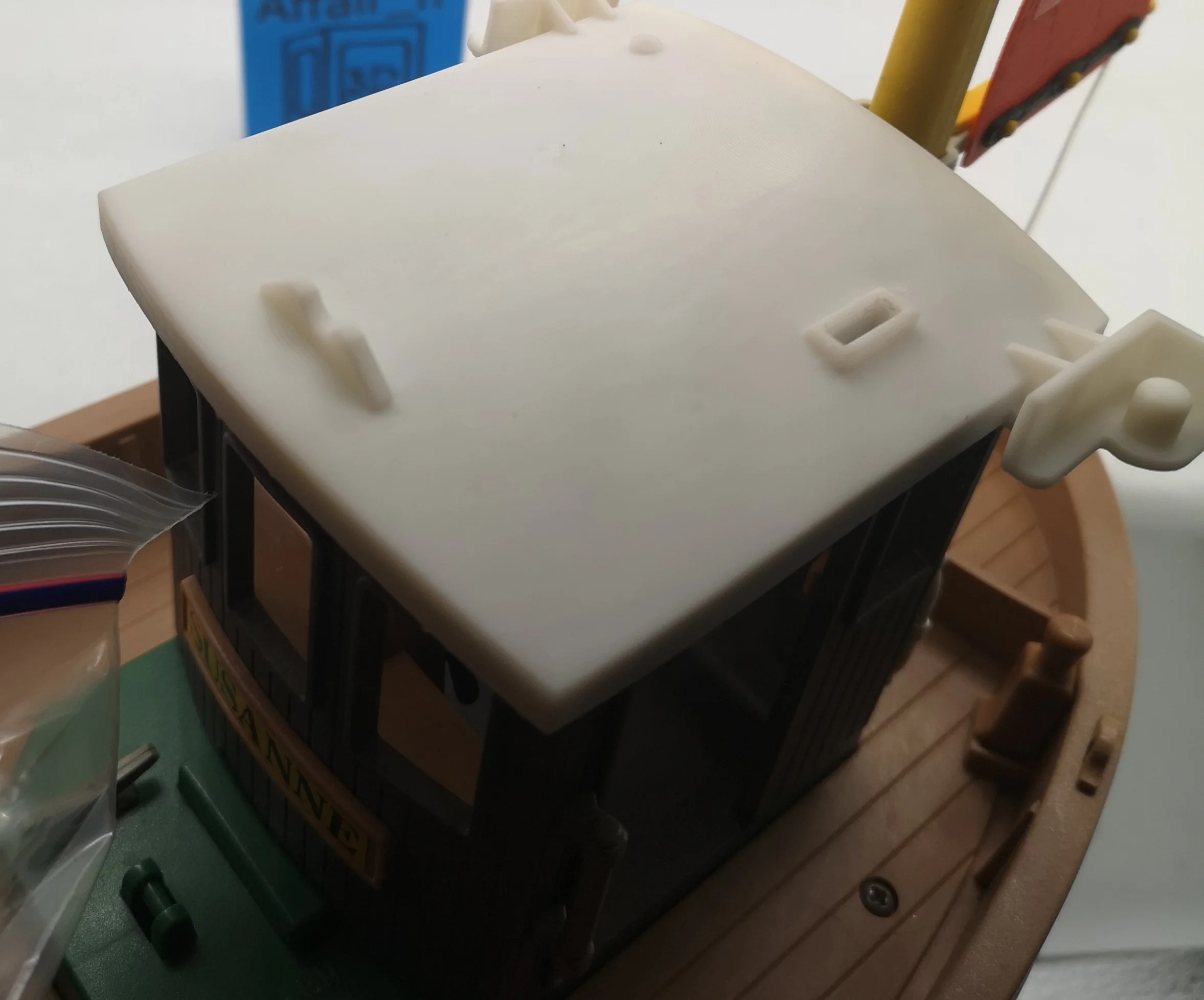 3551 Custom compatible Playmobil en 3D - 1 toit bateau Suzanne