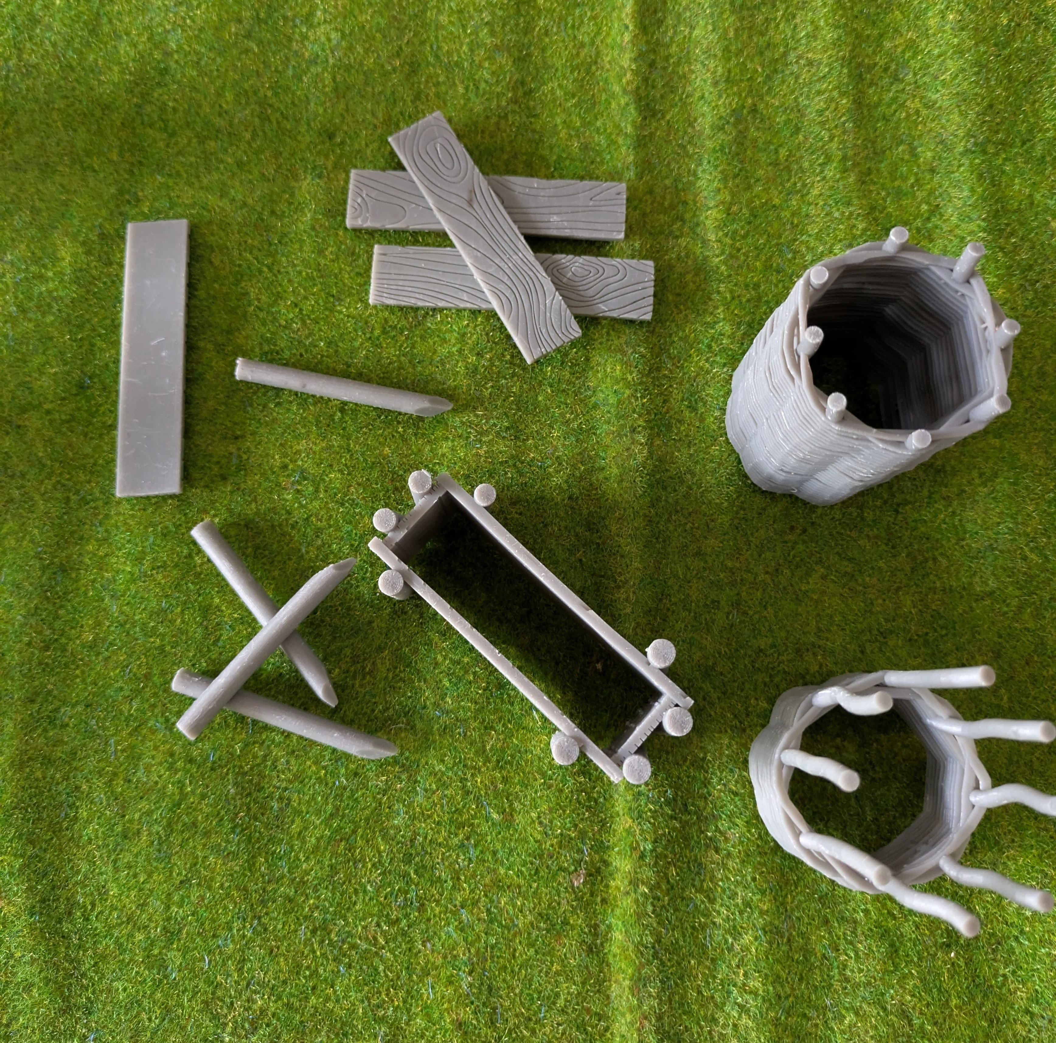 Custom Playmobil ACW  3D -  1 construction de rempart- fortification - redoute