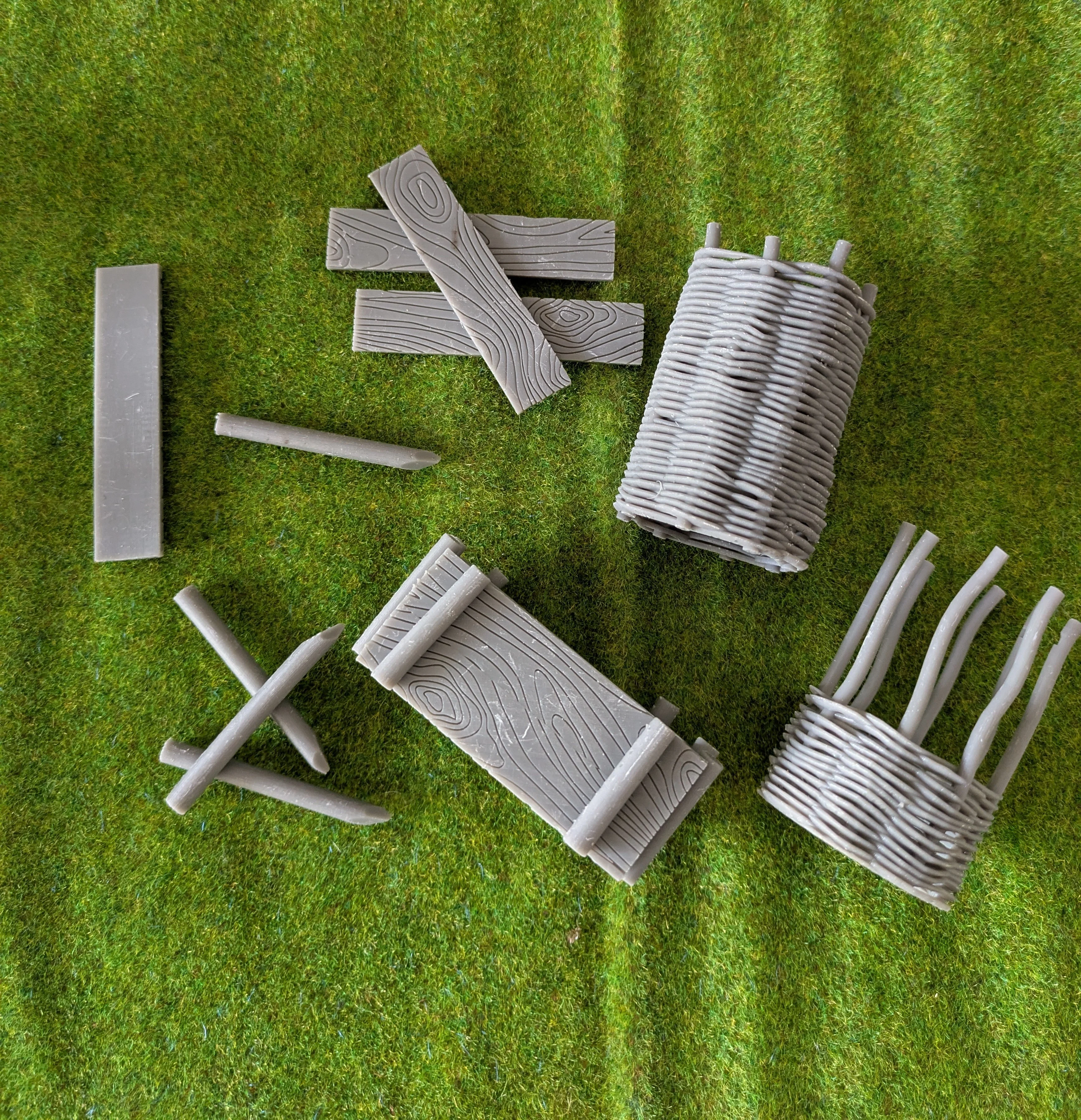 Custom Playmobil ACW  3D -  1 construction de rempart- fortification - redoute