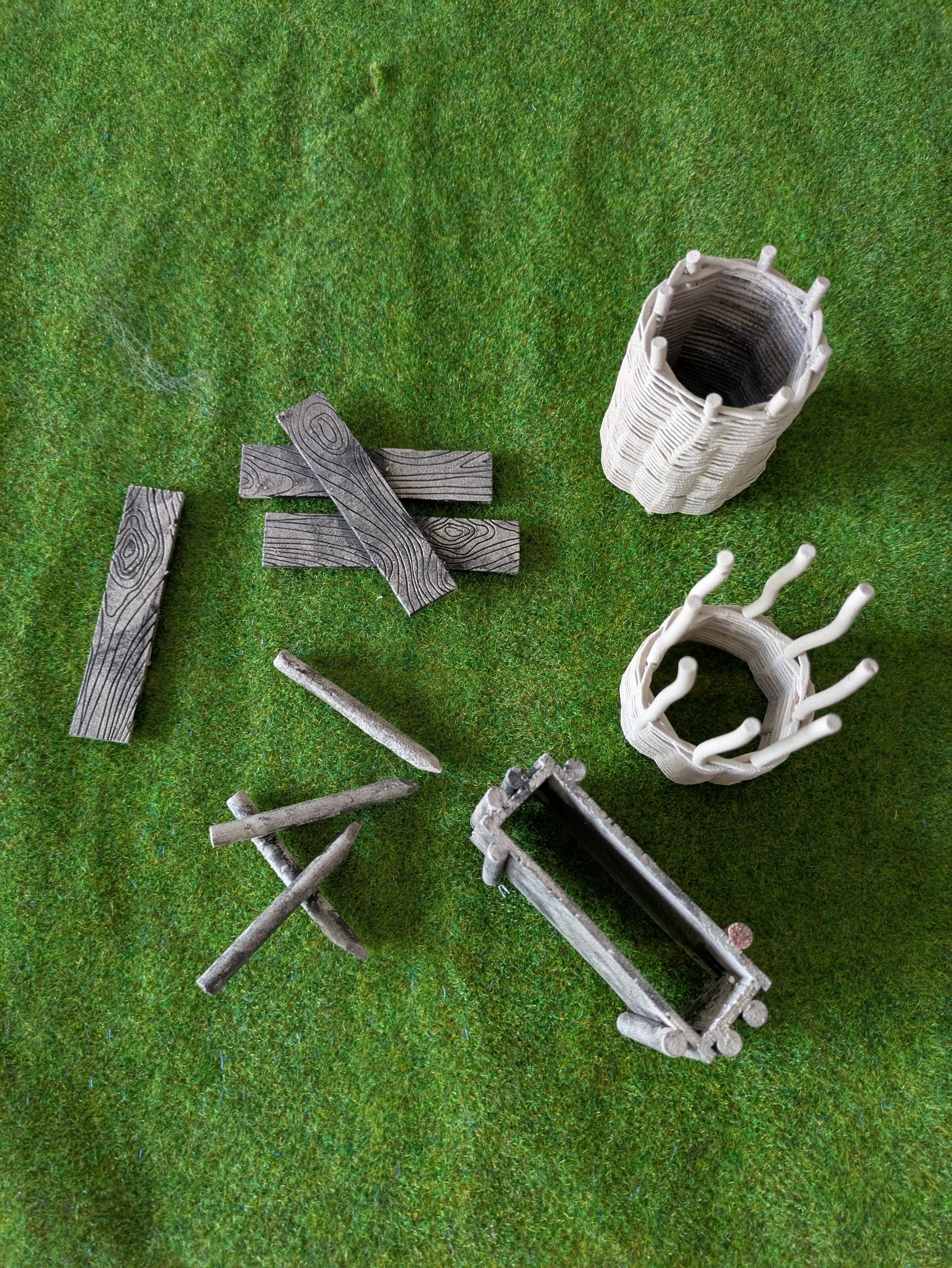 Custom Playmobil ACW  3D -  1 construction de rempart- fortification - redoute