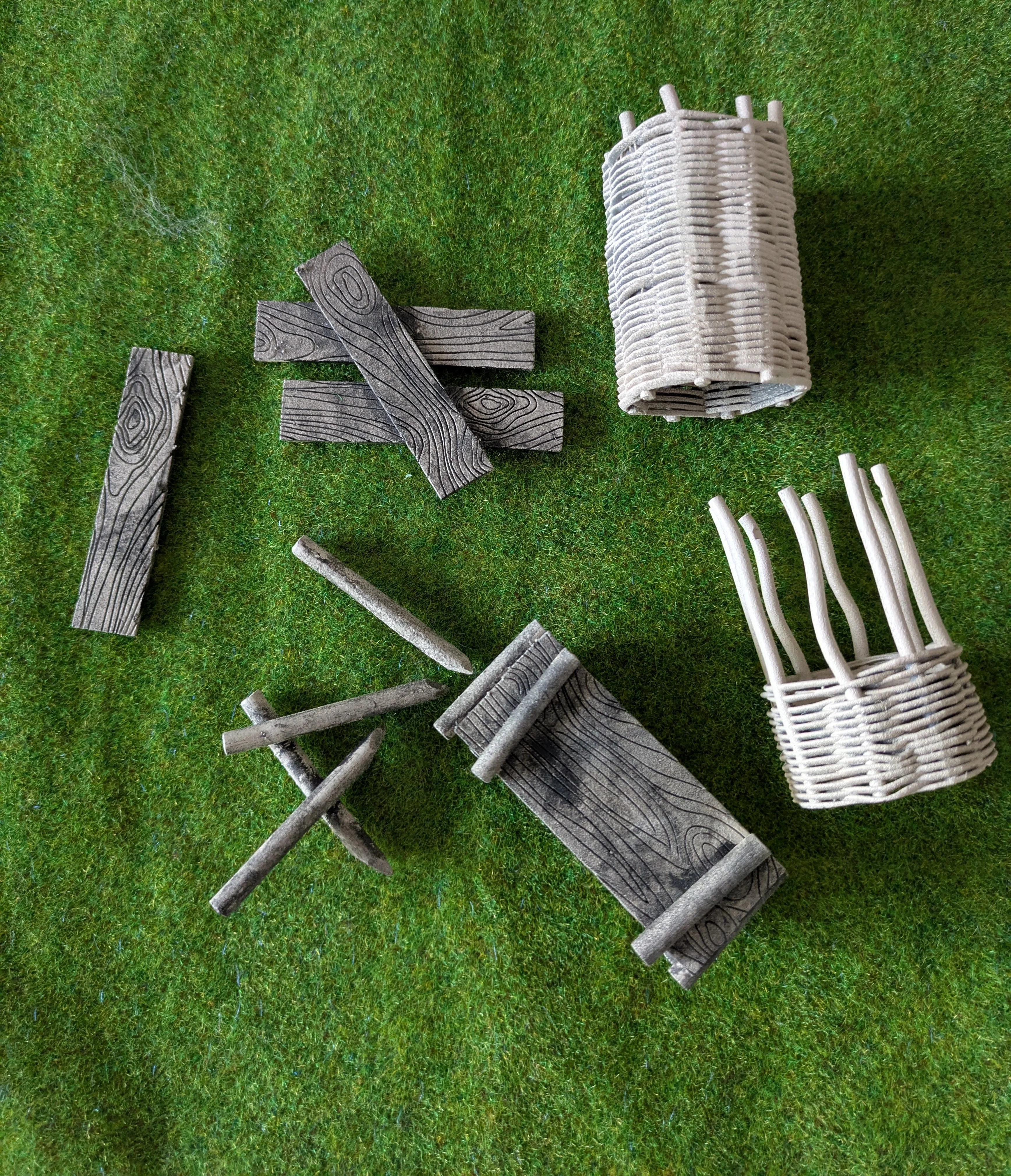 Custom Playmobil ACW  3D -  1 construction de rempart- fortification - redoute