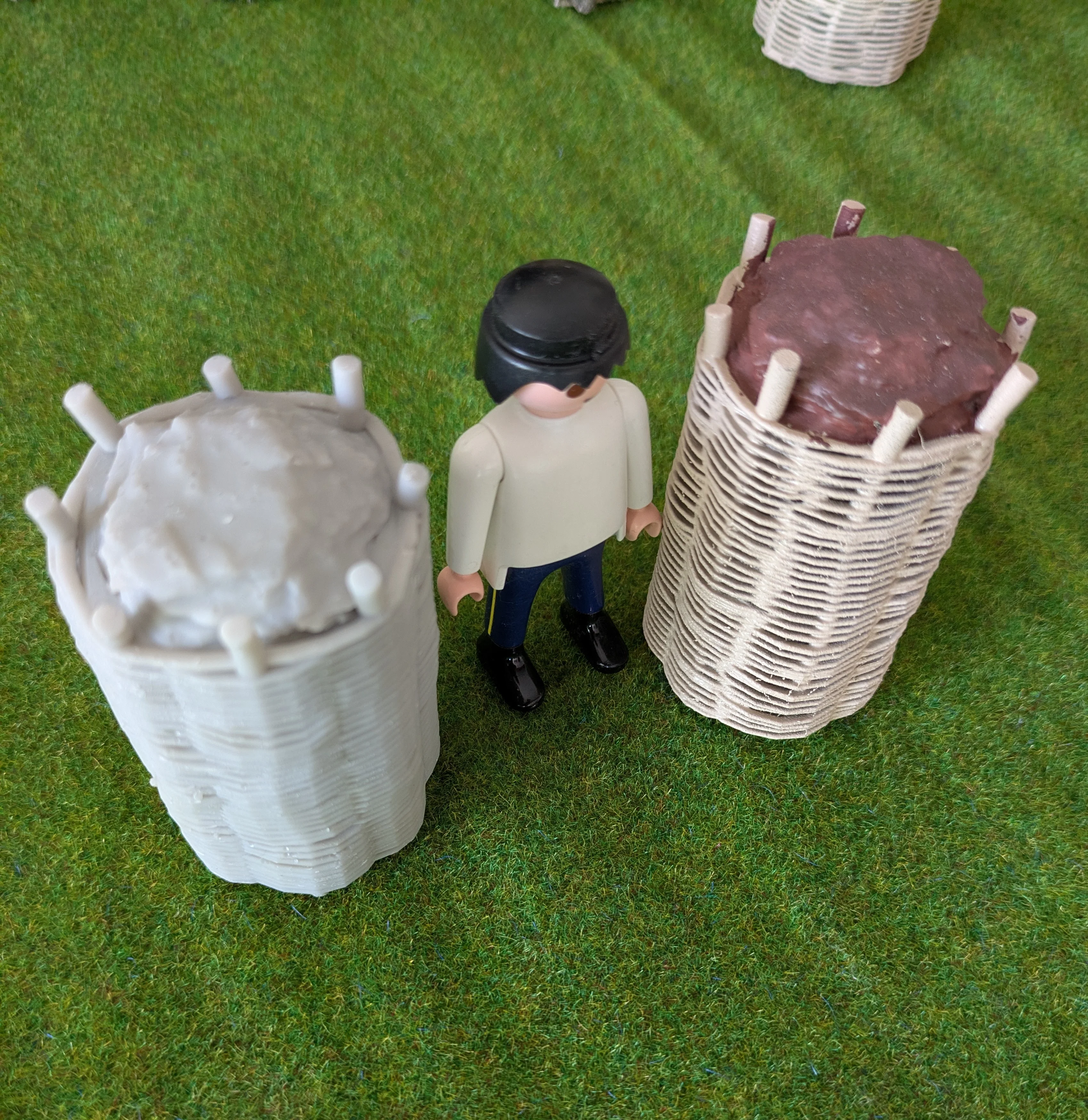 Custom Playmobil ACW 3D - 1 grande redoute - fortification - rempart