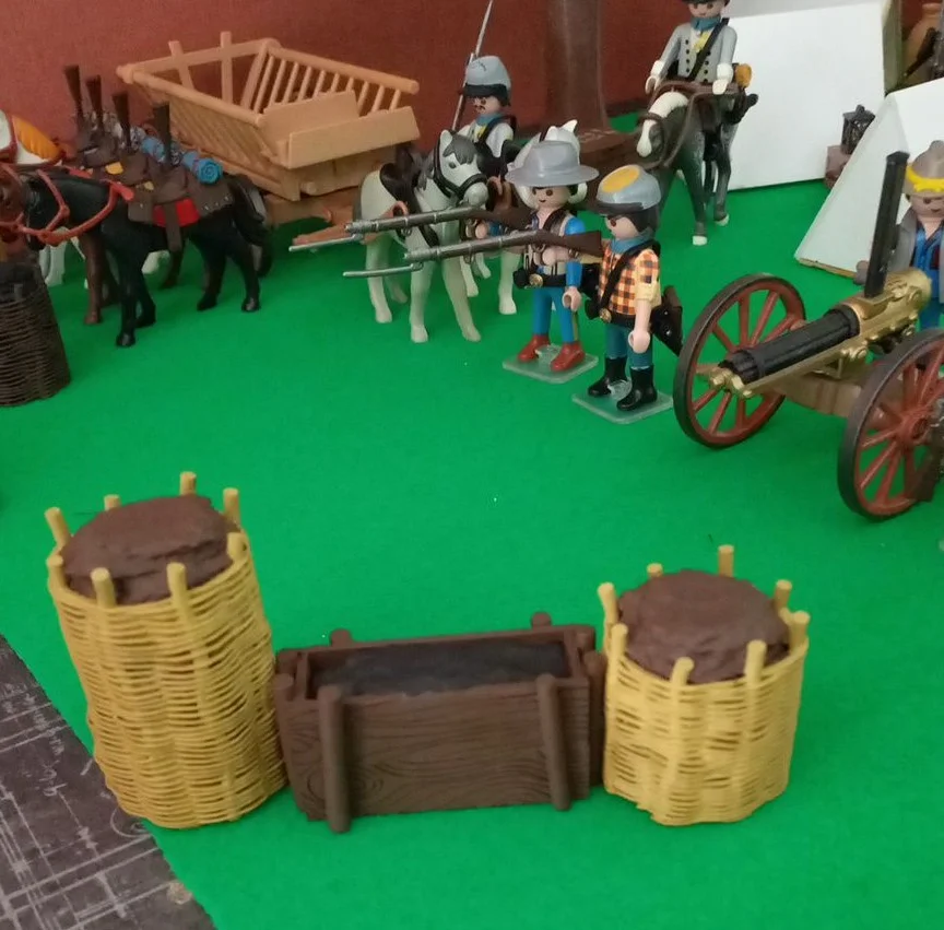 Custom Playmobil ACW 3D - 1 petite redoute - fortification - rempart