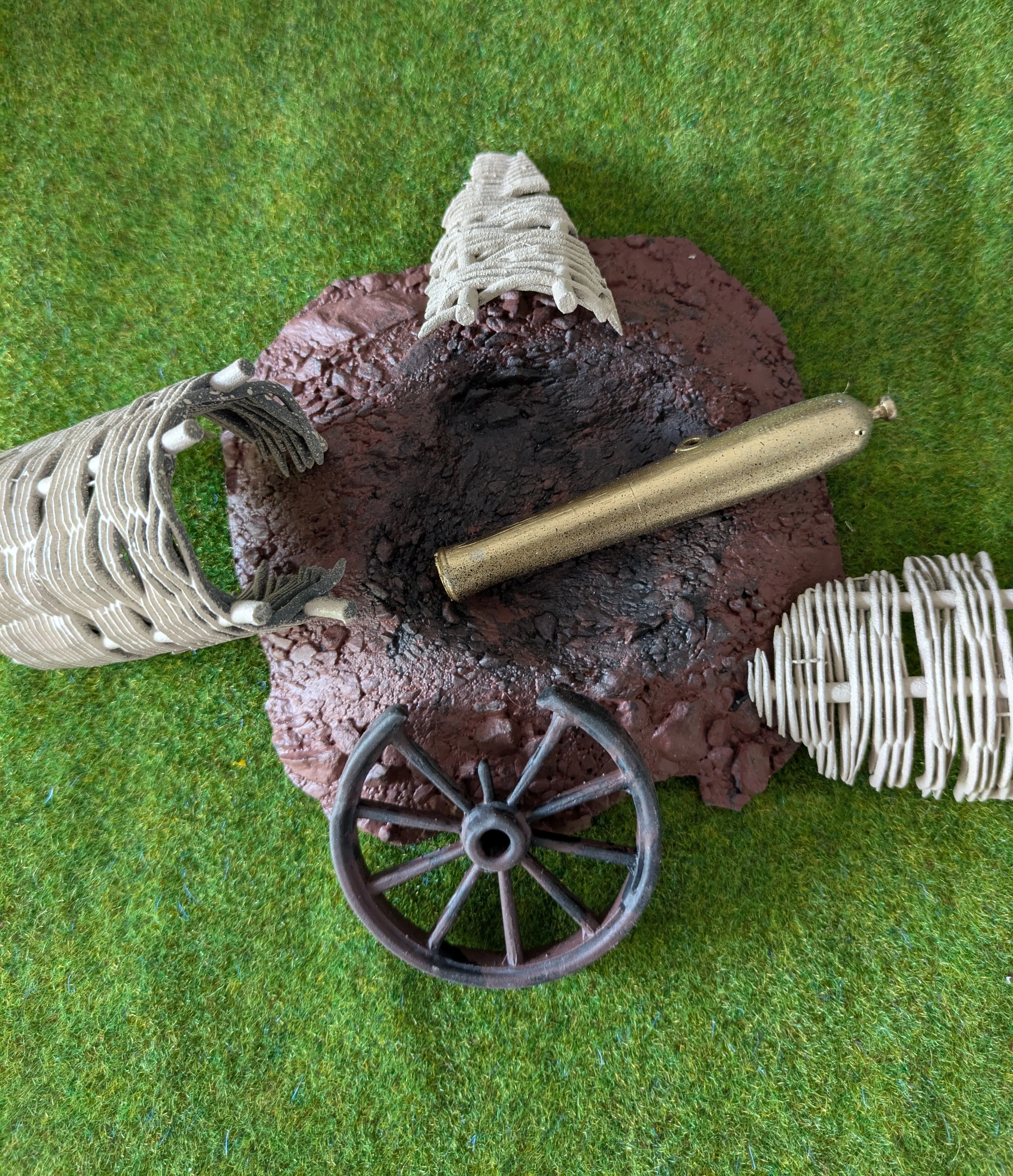 Custom Playmobil ACW en 3D - 1 fortification détruite - rempart - redoute