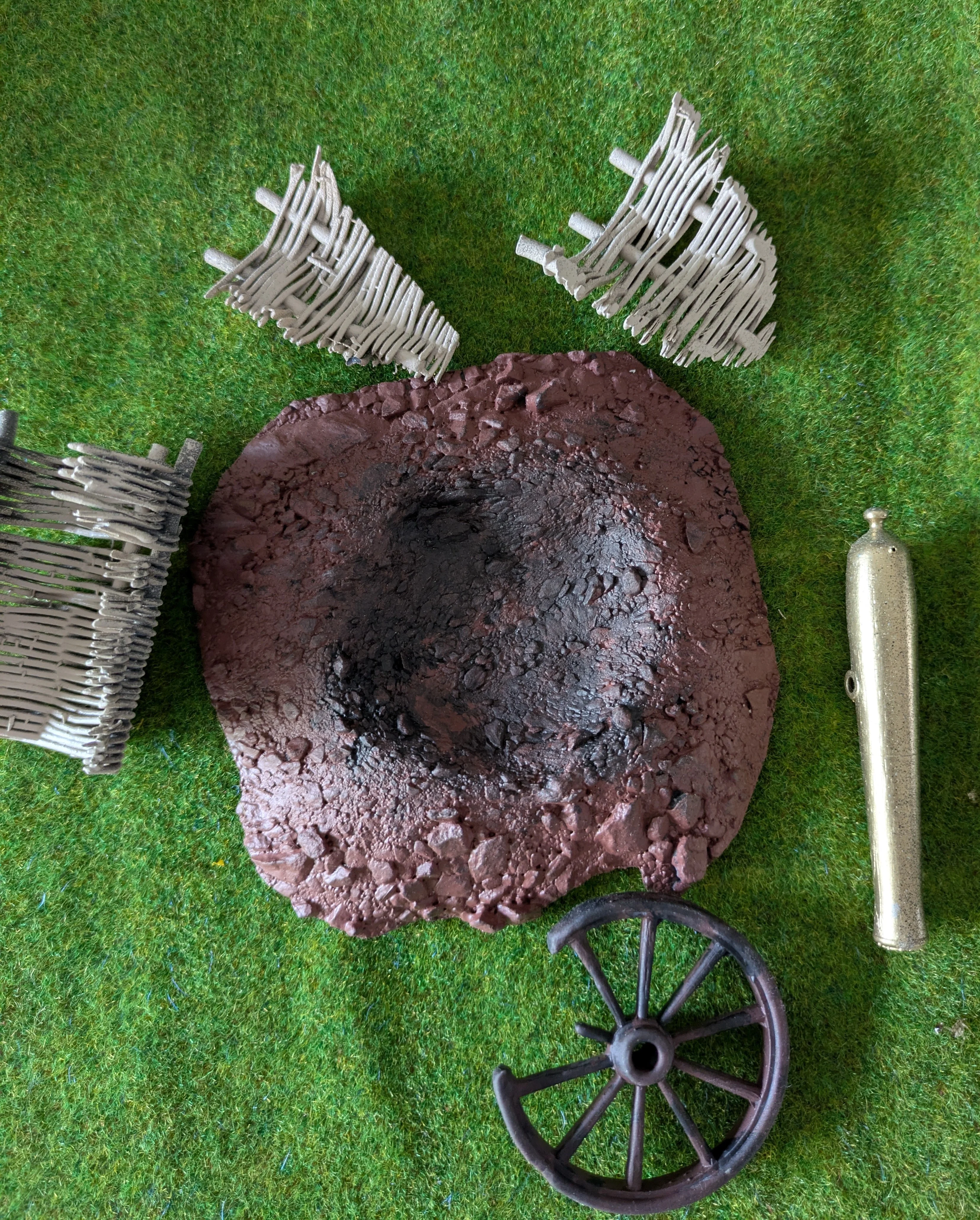 Custom Playmobil ACW en 3D - 1 fortification détruite - rempart - redoute