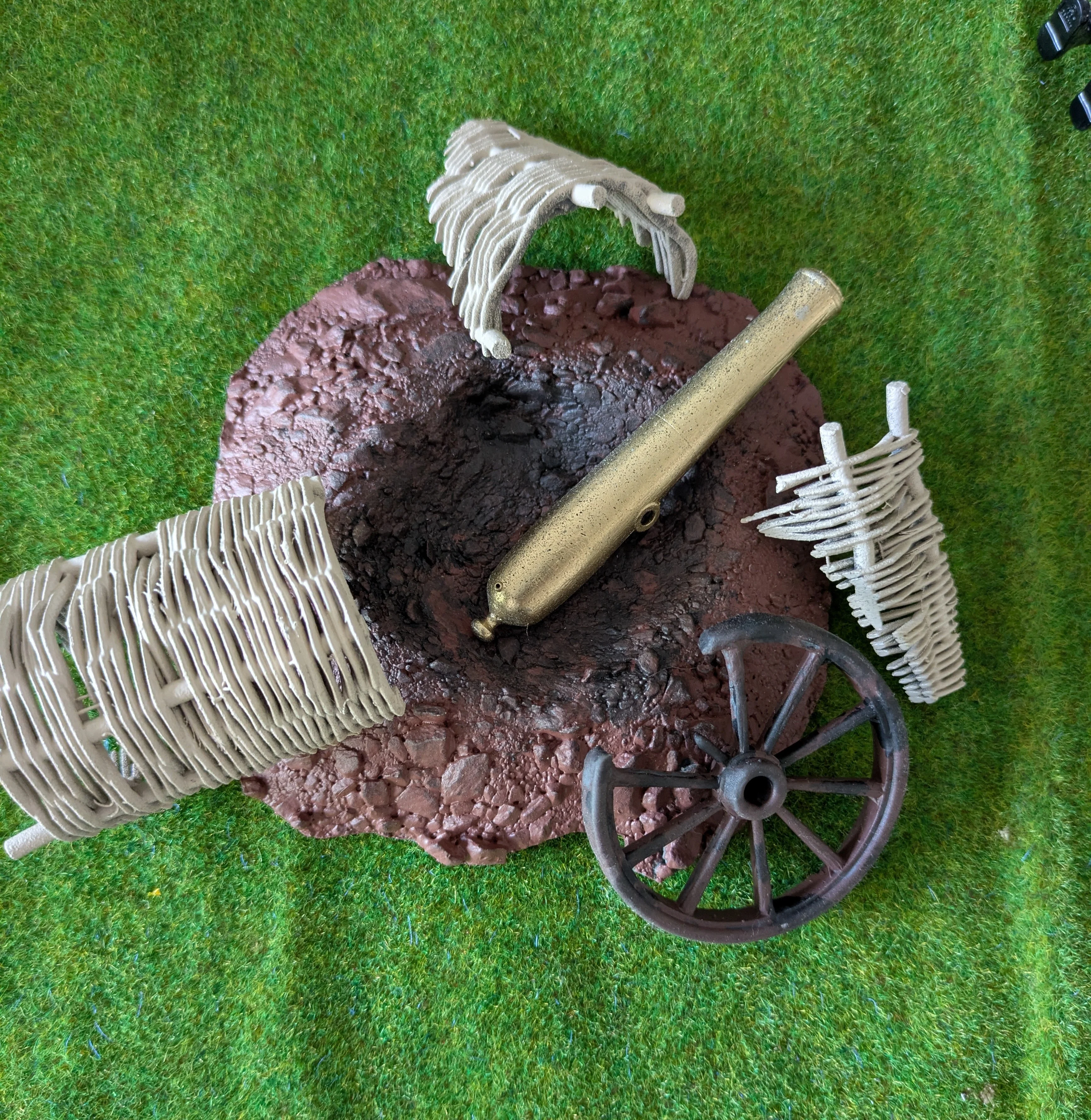 Custom Playmobil ACW en 3D - 1 fortification détruite - rempart - redoute