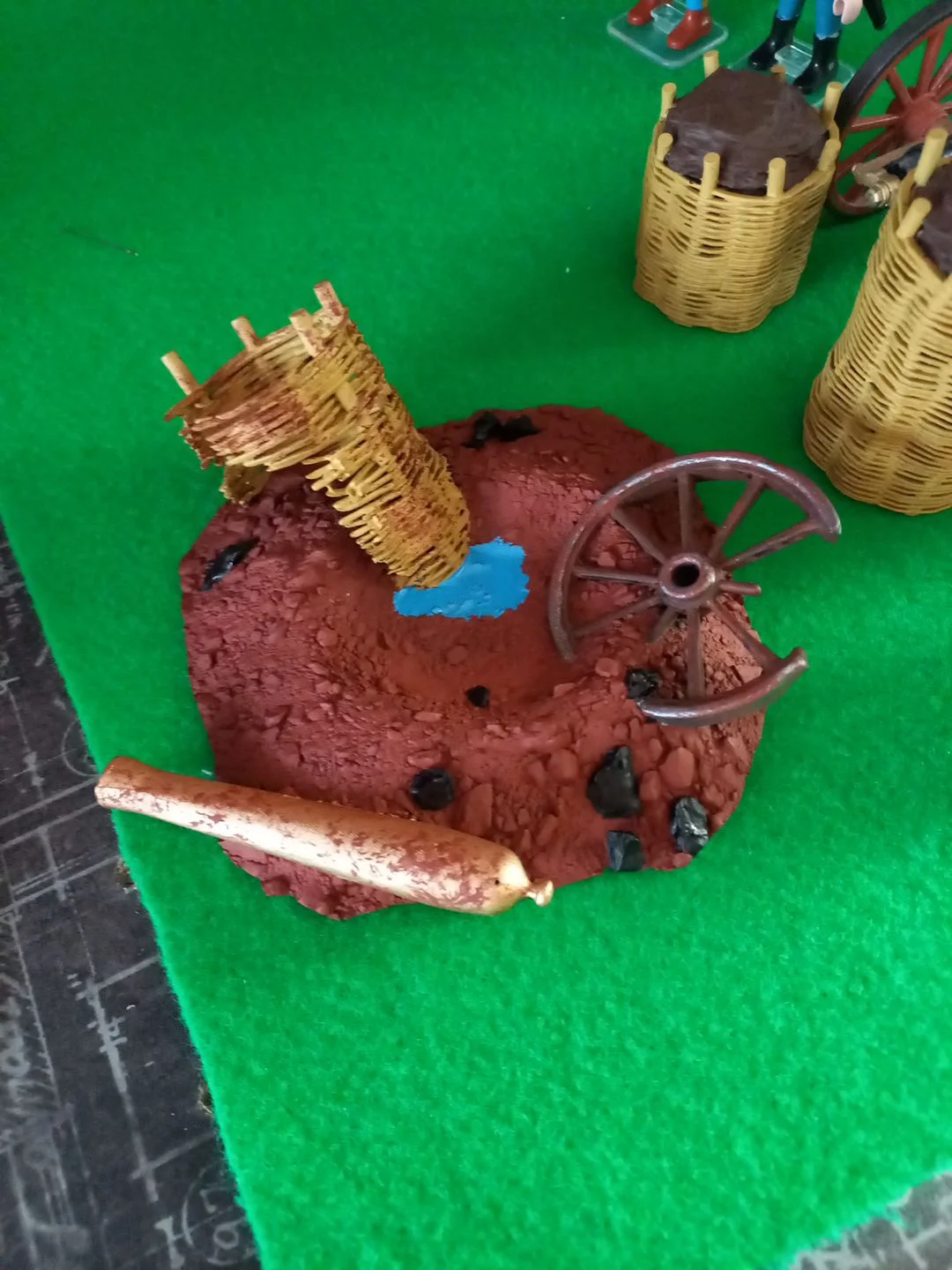 Custom Playmobil ACW en 3D - 1 fortification détruite - rempart - redoute