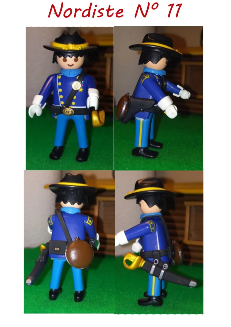 Custom Playmobil ACW en impression 3D - Nordiste soldat - harnais 11
