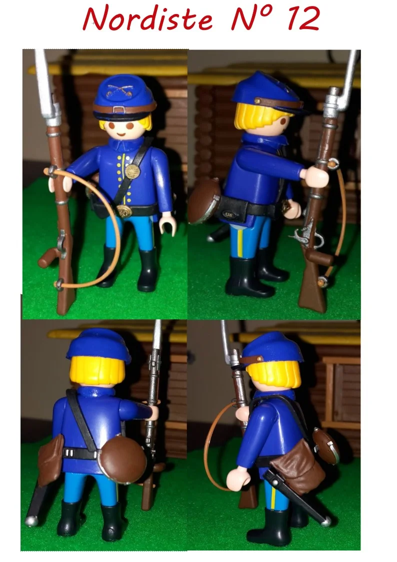 Custom Playmobil ACW en impression 3D - Nordiste soldat - harnais 12