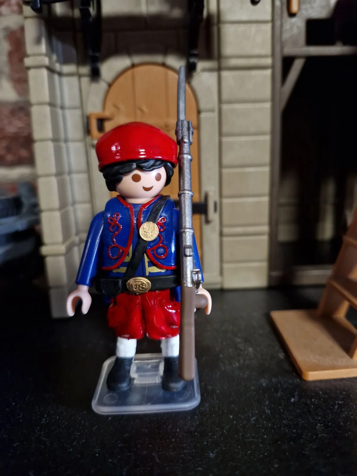 Custom Playmobil ACW en impression 3D - Nordiste soldat Zouave - harnais 32