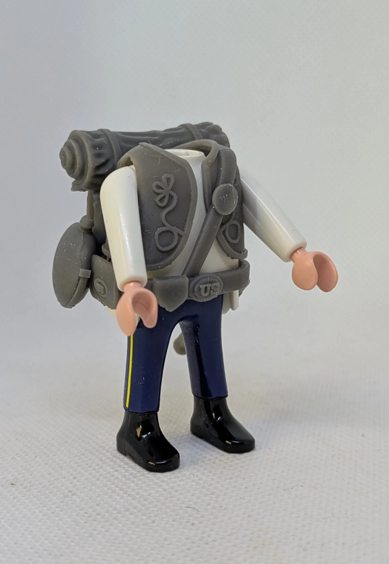 Custom Playmobil ACW en impression 3D - Nordiste soldat Zouave - harnais 35