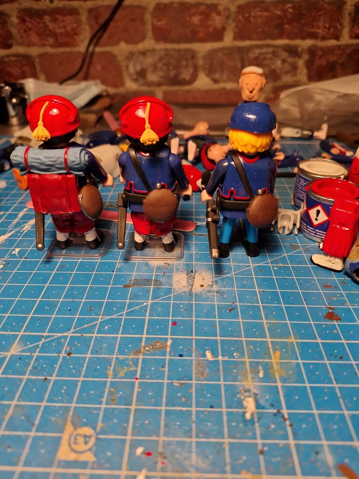 Custom Playmobil ACW en impression 3D - Nordiste soldat Zouave - harnais 35