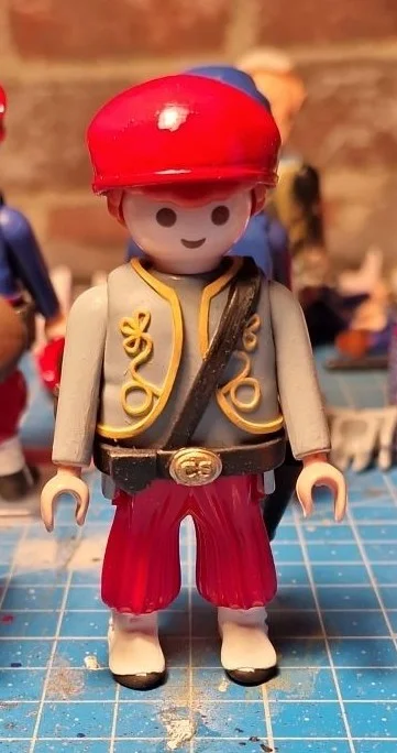 Custom Playmobil ACW en impression 3D - Sudiste soldat Zouave - harnais 43
