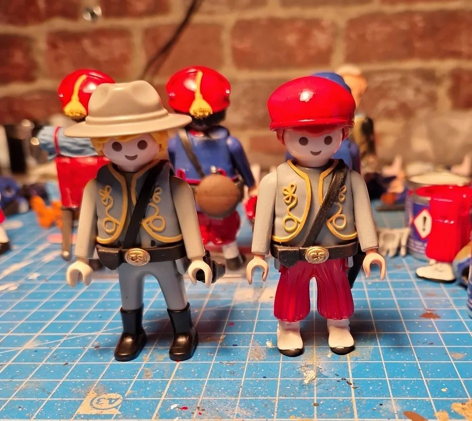 Custom Playmobil ACW en impression 3D - Sudiste soldat Zouave - harnais 43