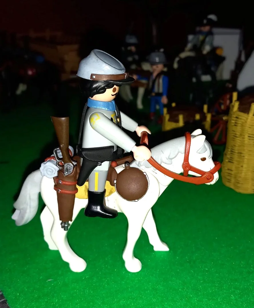 Custom Playmobil ACW en impression 3D - Sudiste spécial cavalerie - harnais 20