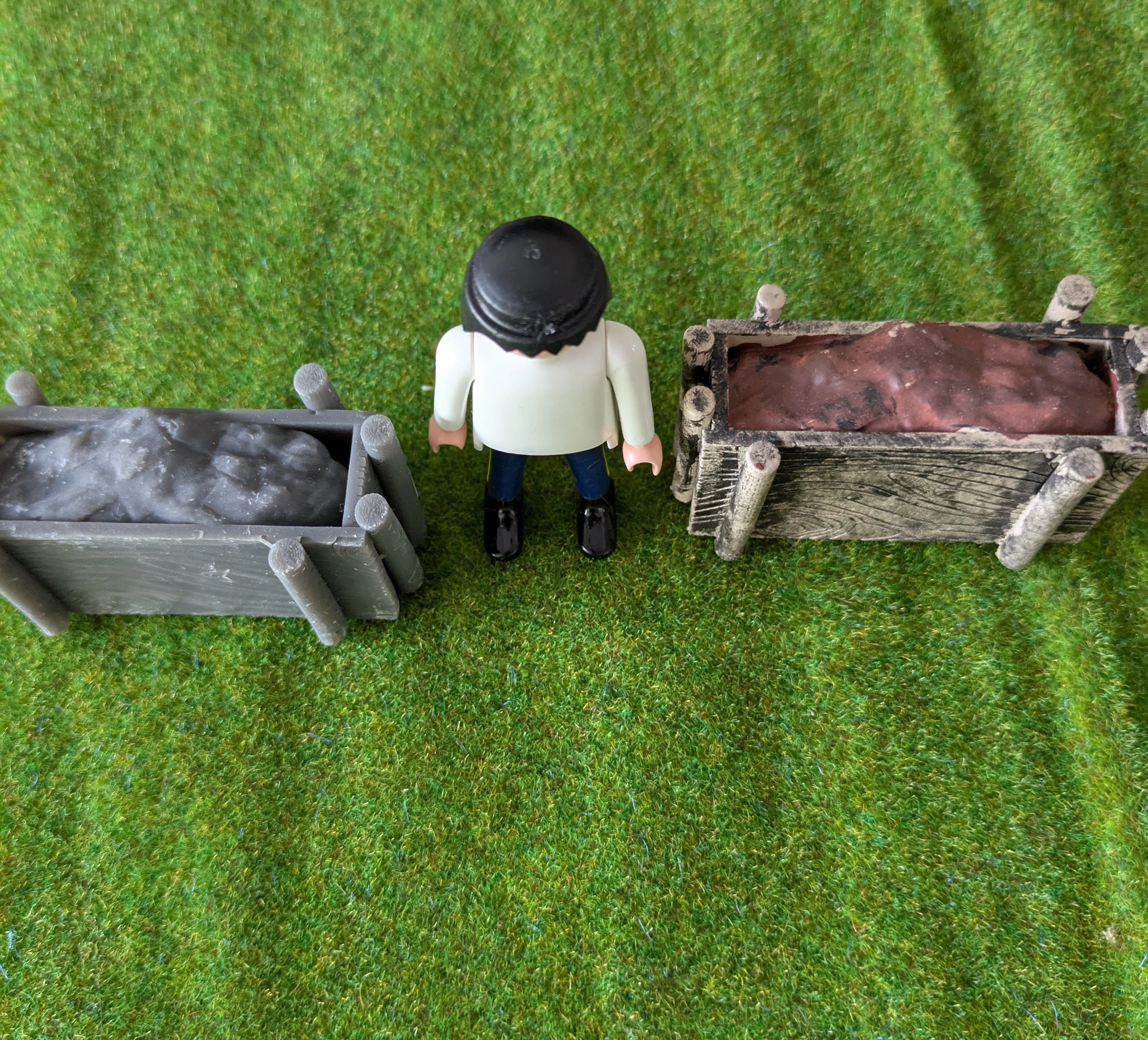 Custom Playmobil ACW impression 3D - 1 rempart canon - redoute - fortification