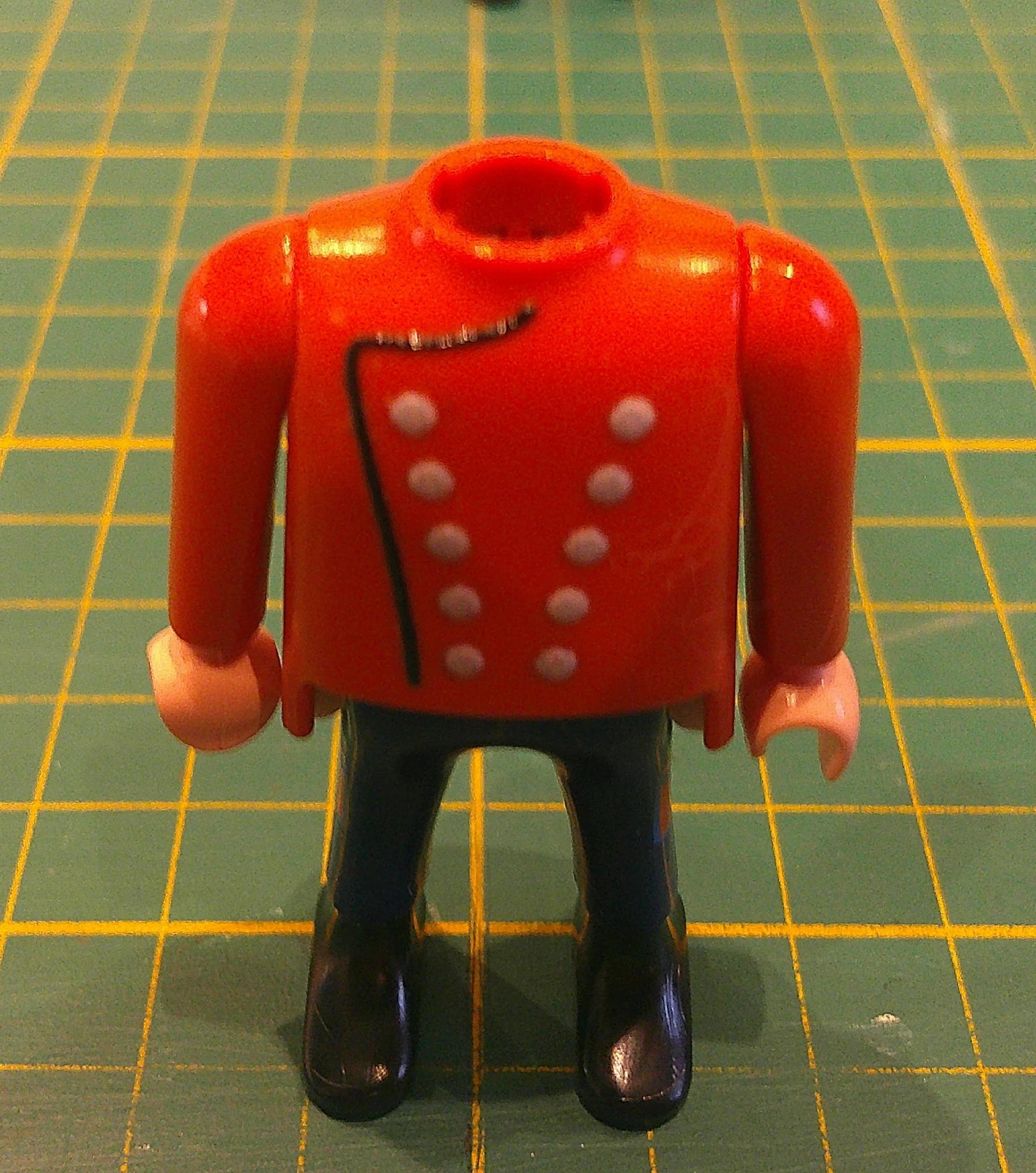 Custom Playmobil Décalcomanie adhésive - ACW - 1900 - plastron bouton gris N64