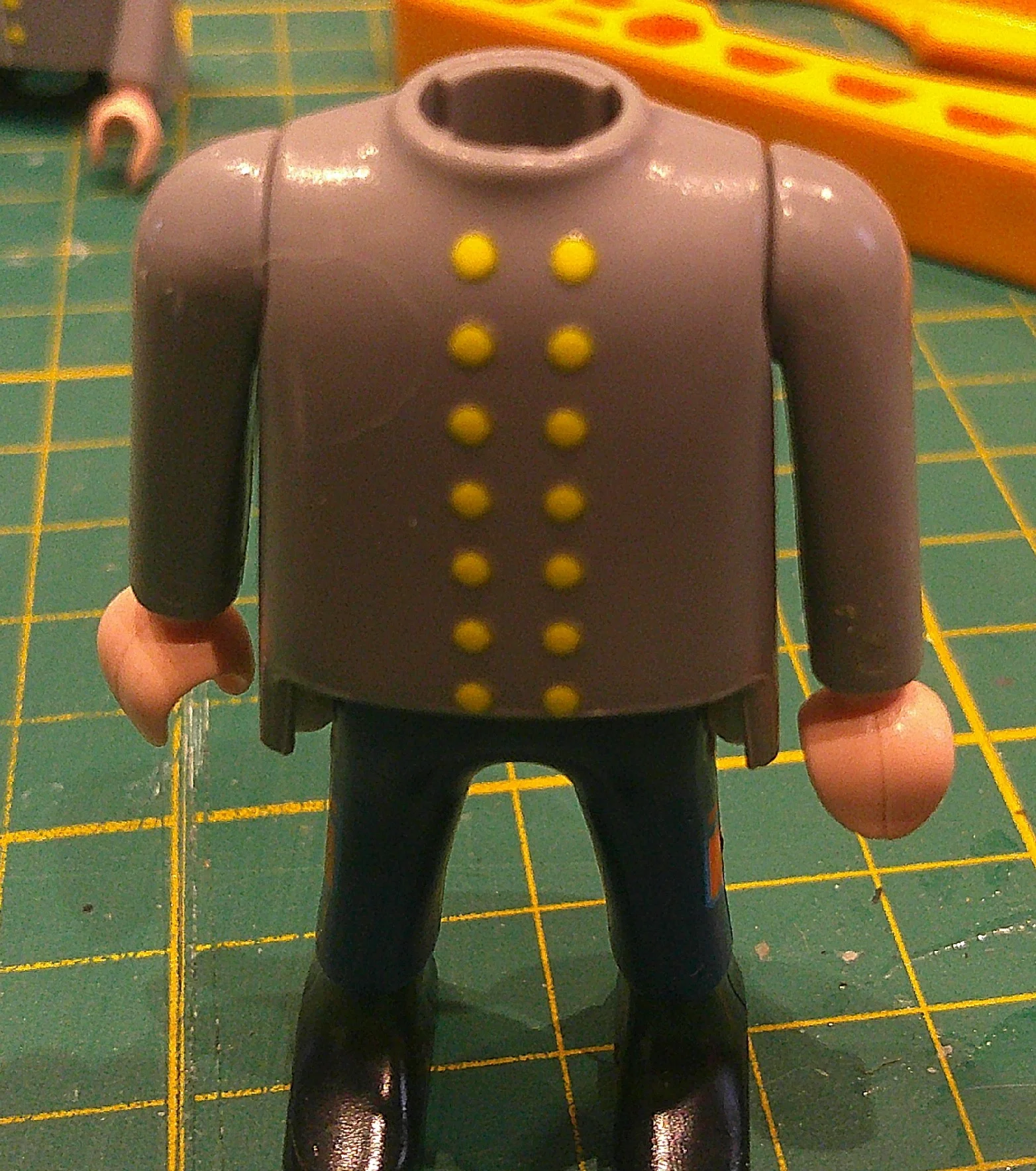 Custom Playmobil Décalcomanie adhésive - ACW - 1900 - plastron bouton jaune N50