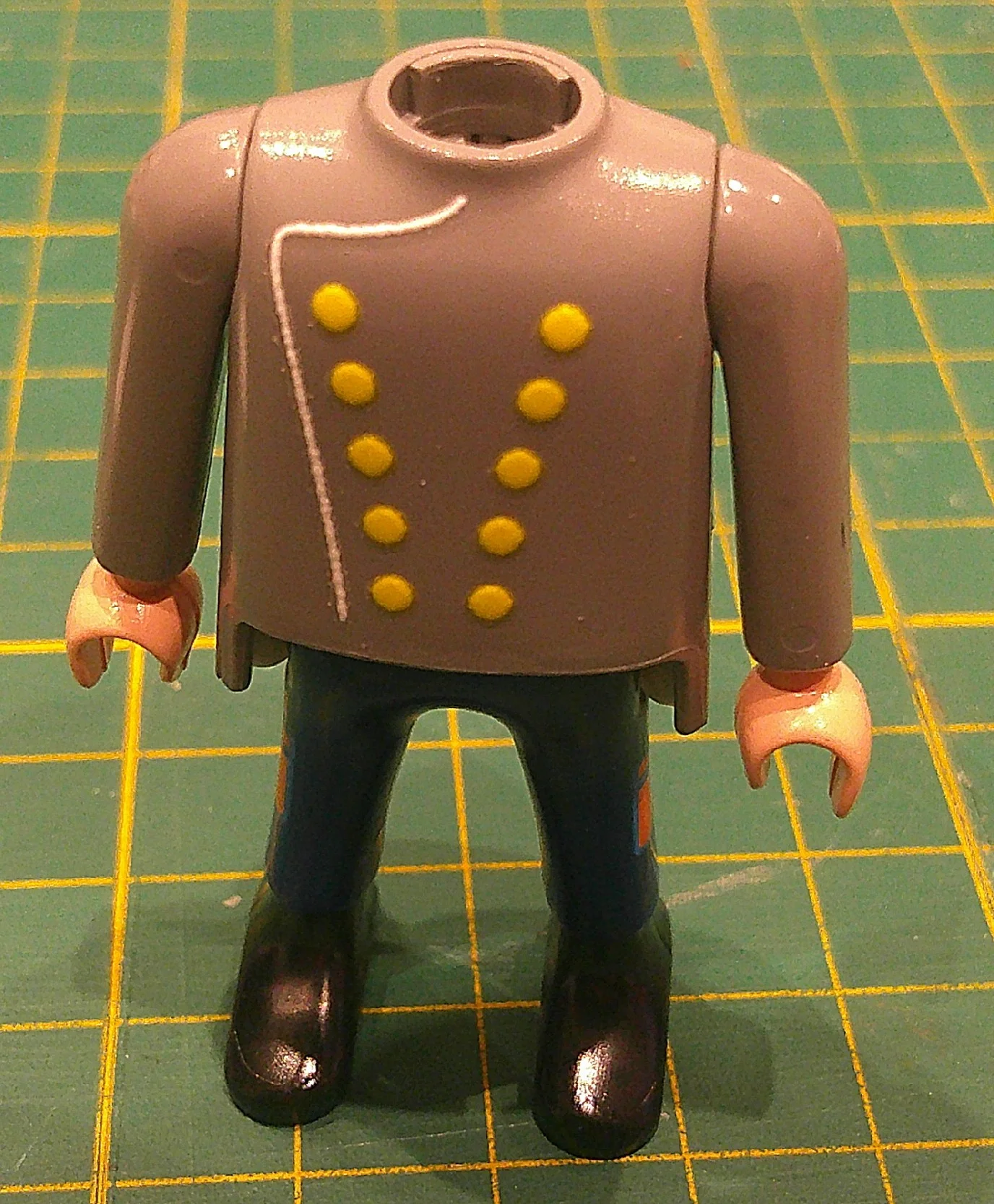 Custom Playmobil Décalcomanie adhésive - ACW - 1900 - plastron bouton jaune N70