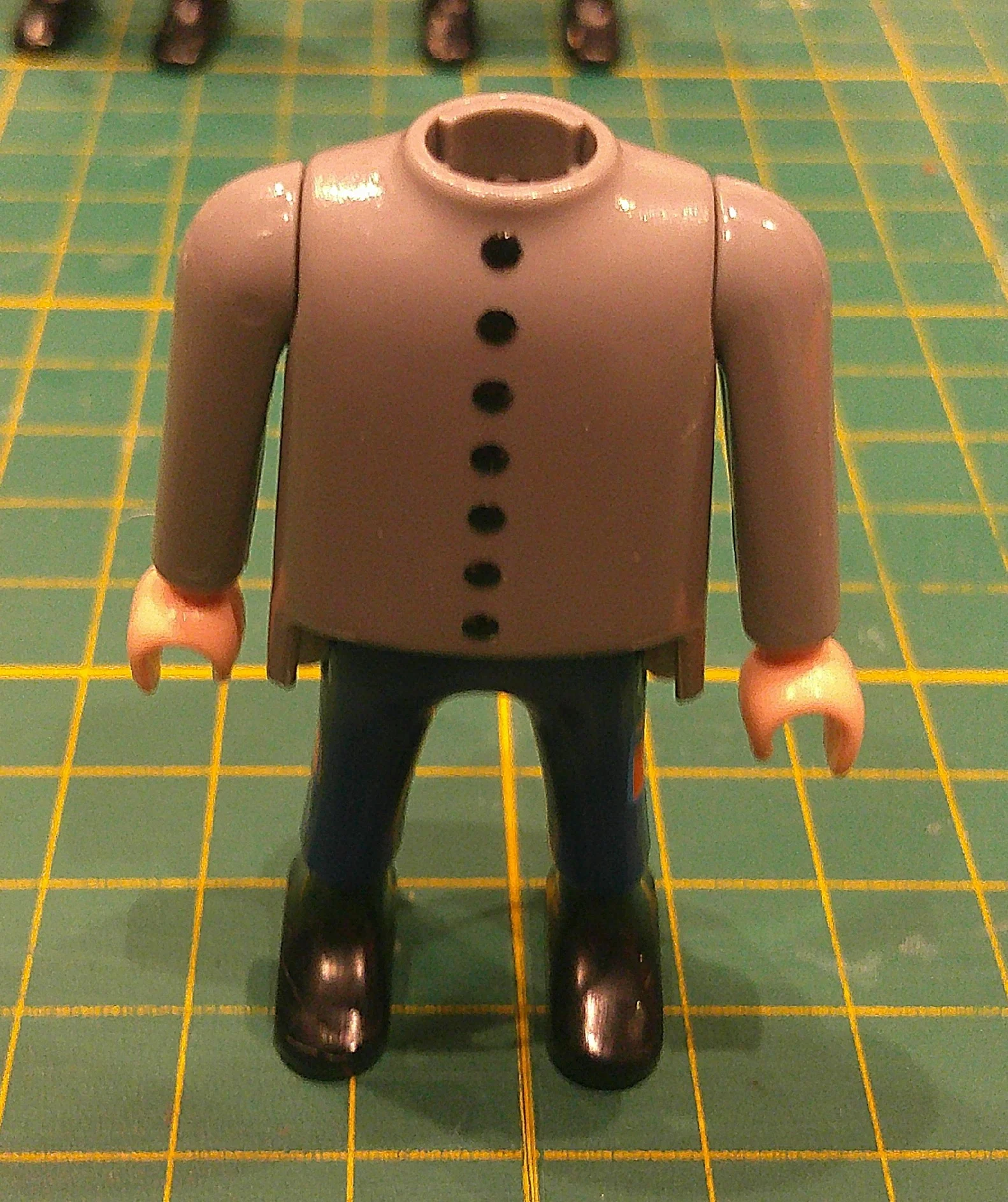 Custom Playmobil Décalcomanie adhésive - ACW - 1900 - plastron bouton noir N81