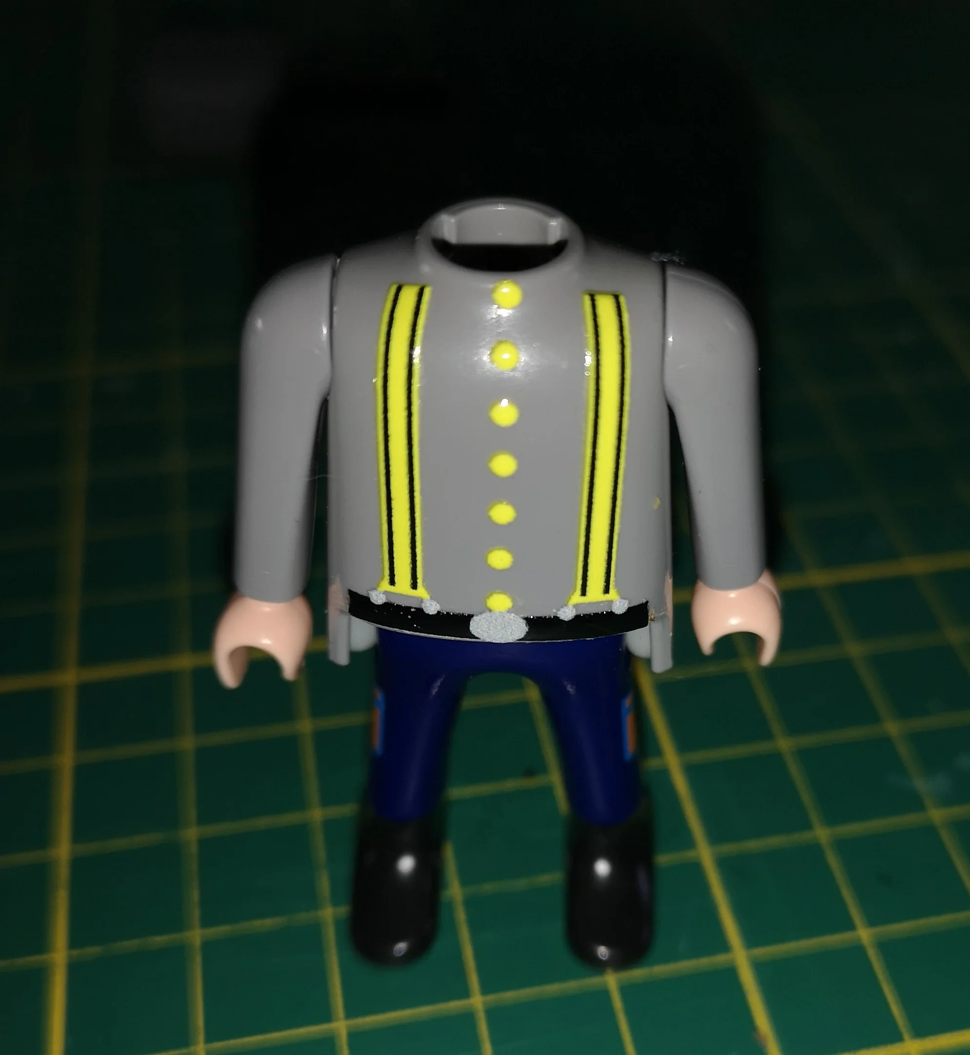 Custom Playmobil Décalcomanie adhésive - ACW - 1900 - plastron jaune 100