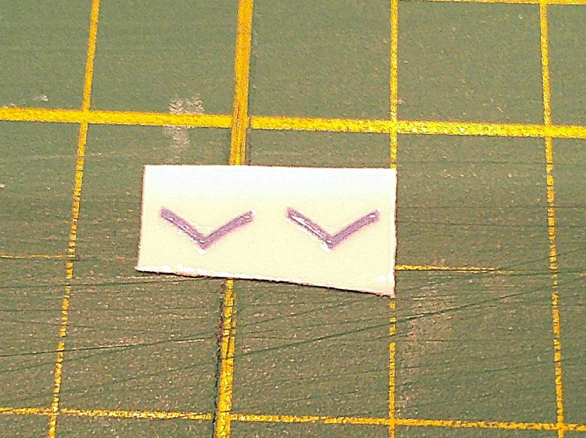 Custom Playmobil Décalcomanie adhésive - ACW - Galons bleu 007