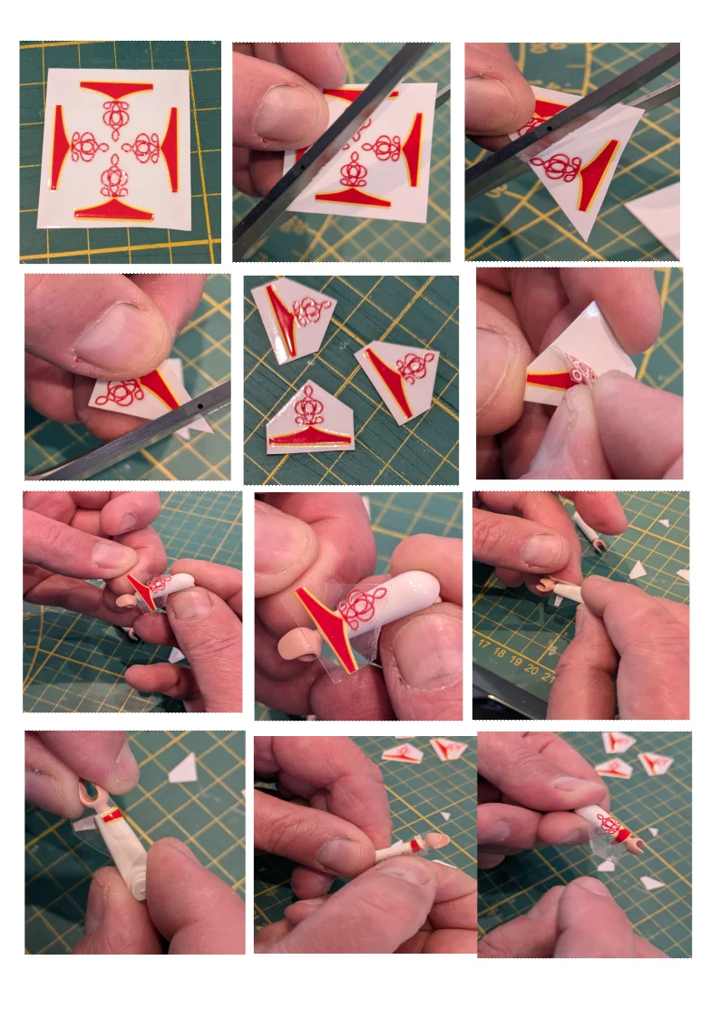 Custom Playmobil Décalcomanie adhésive - ACW - Galons de manche 022