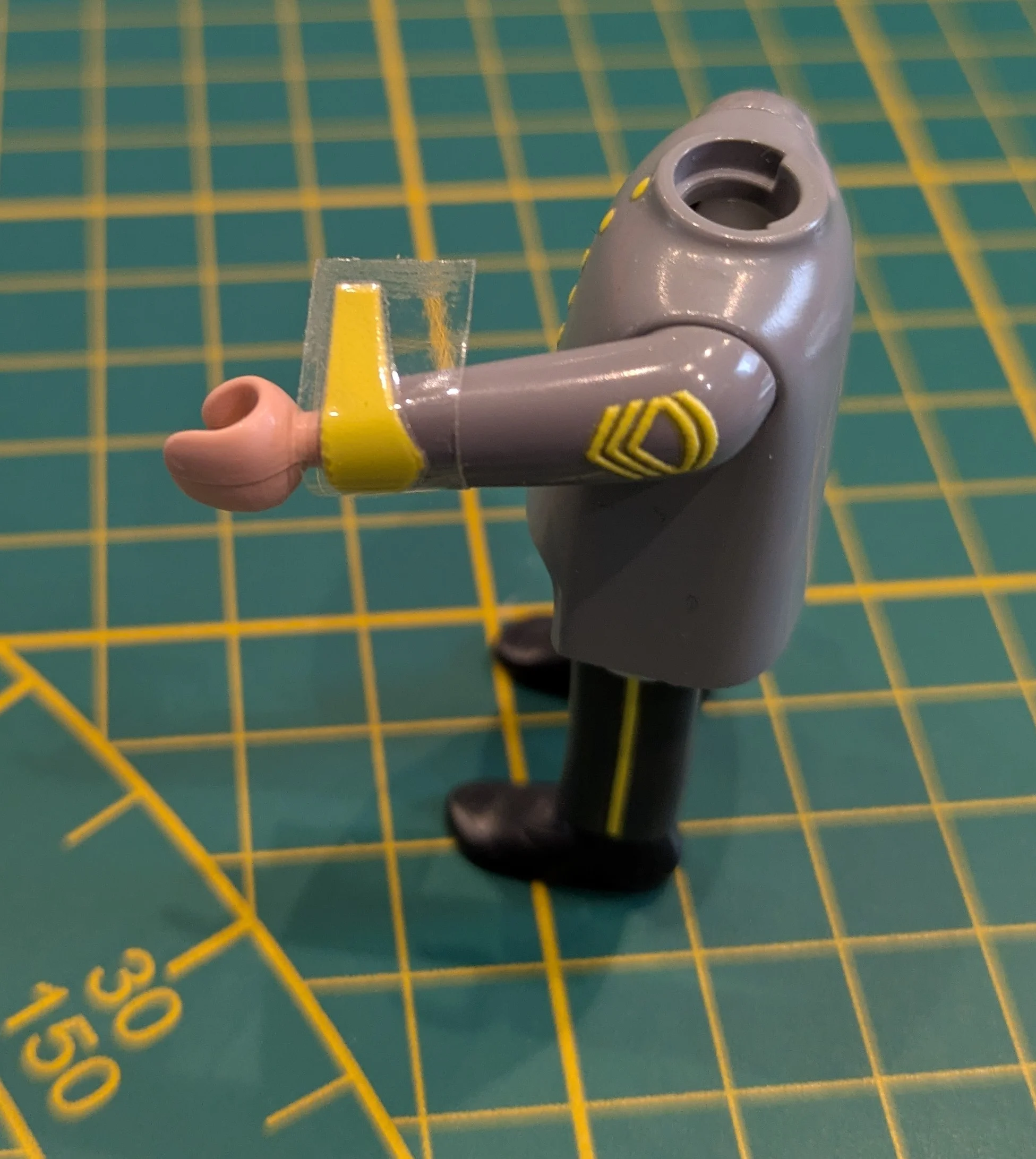 Custom Playmobil Décalcomanie adhésive - ACW - Galons de manche jaune 025