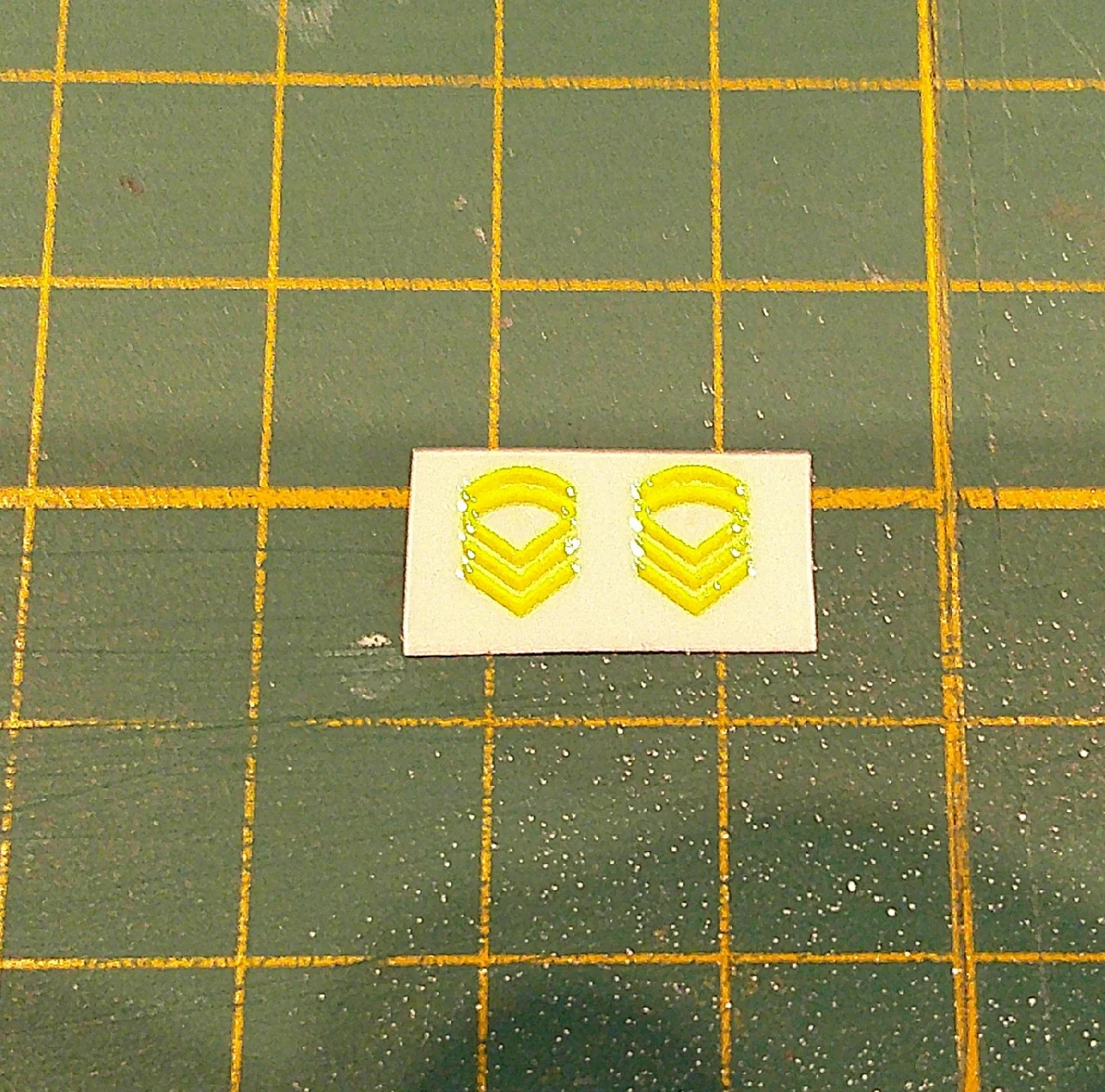 Custom Playmobil Décalcomanie adhésive - ACW - Galons jaune 013