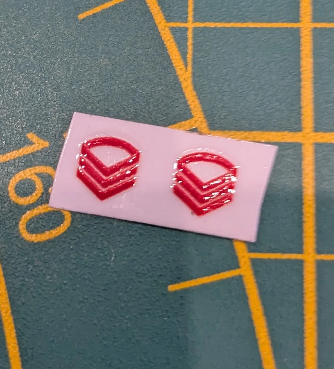 Custom Playmobil Décalcomanie adhésive - ACW - Galons rouge 011