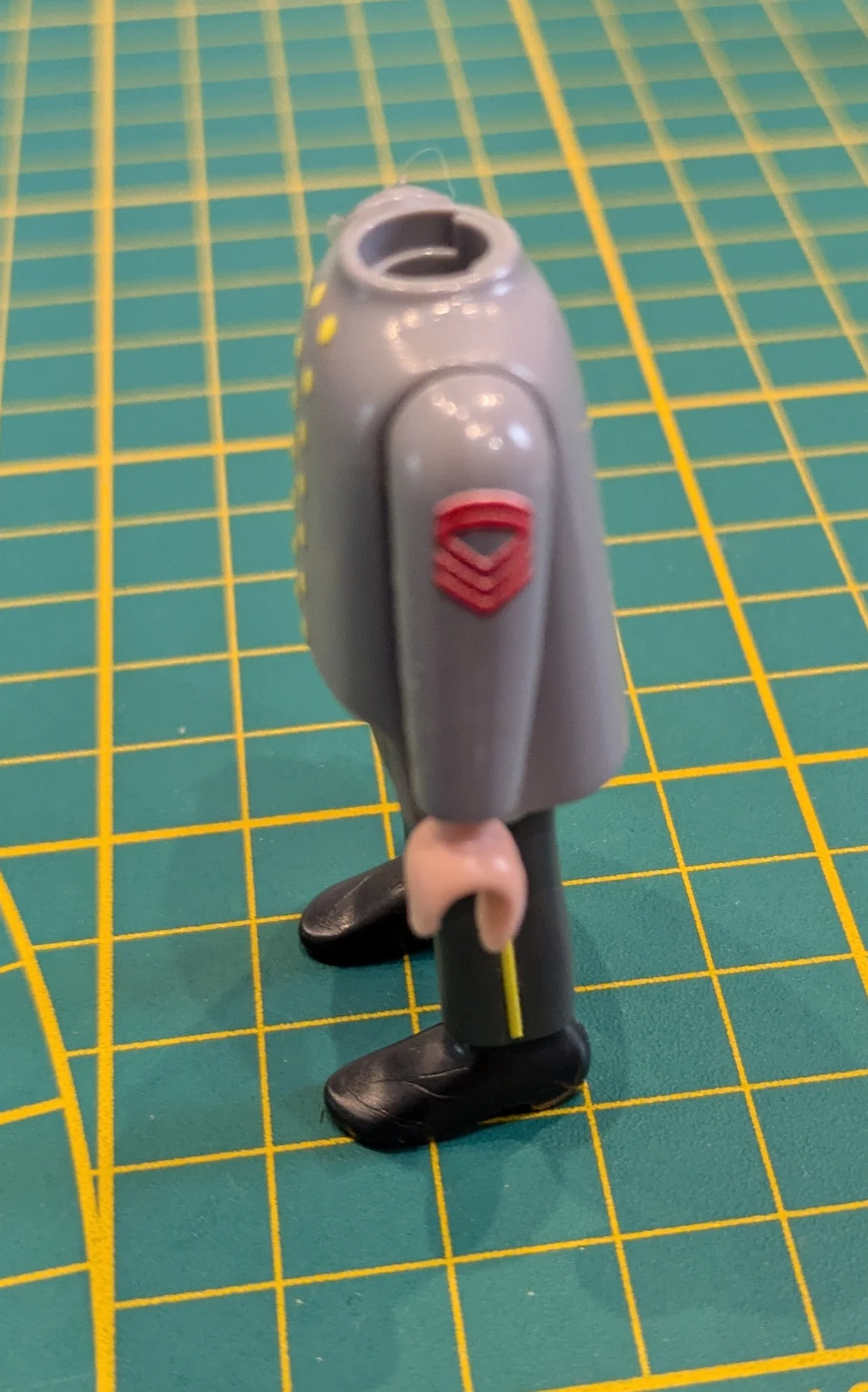 Custom Playmobil Décalcomanie adhésive - ACW - Galons rouge 014