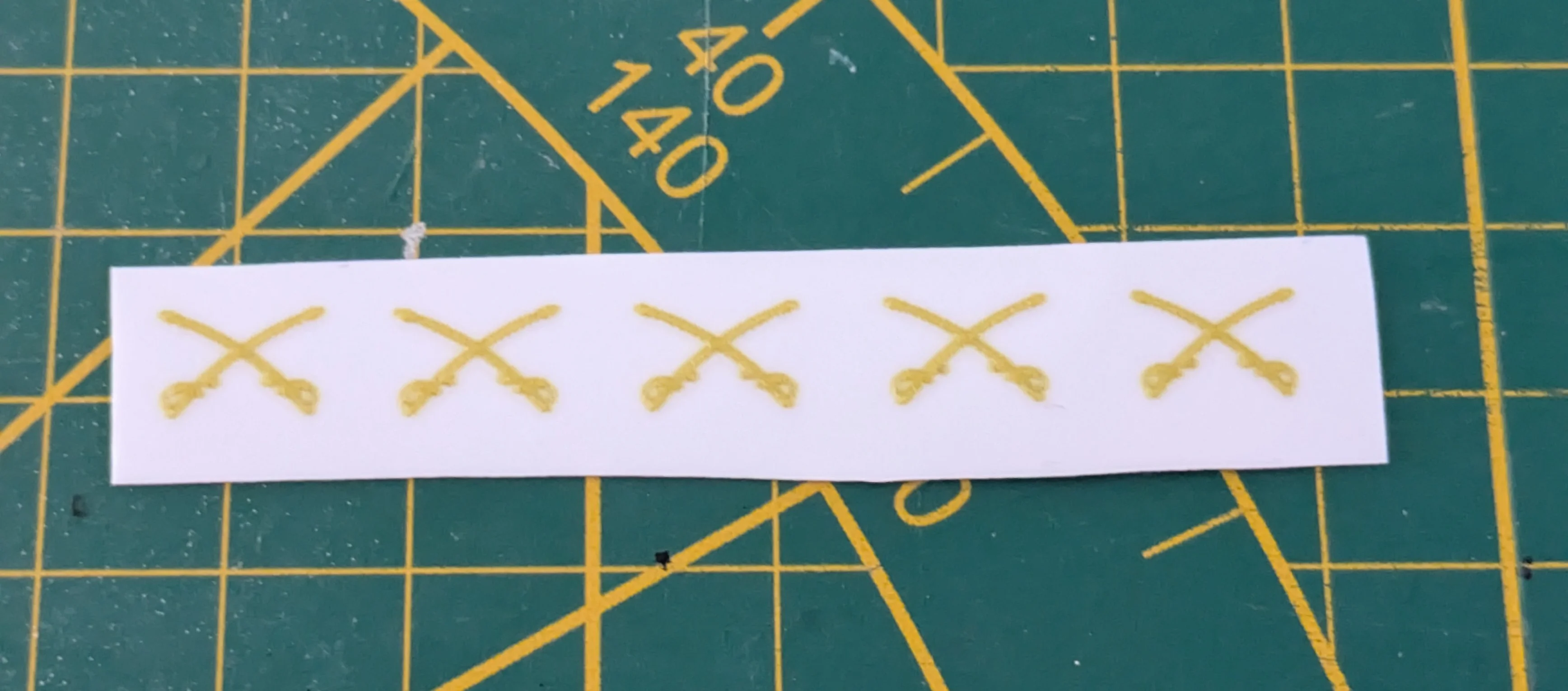 Custom Playmobil Décalcomanie adhésive - ACW - insigne casquette N40