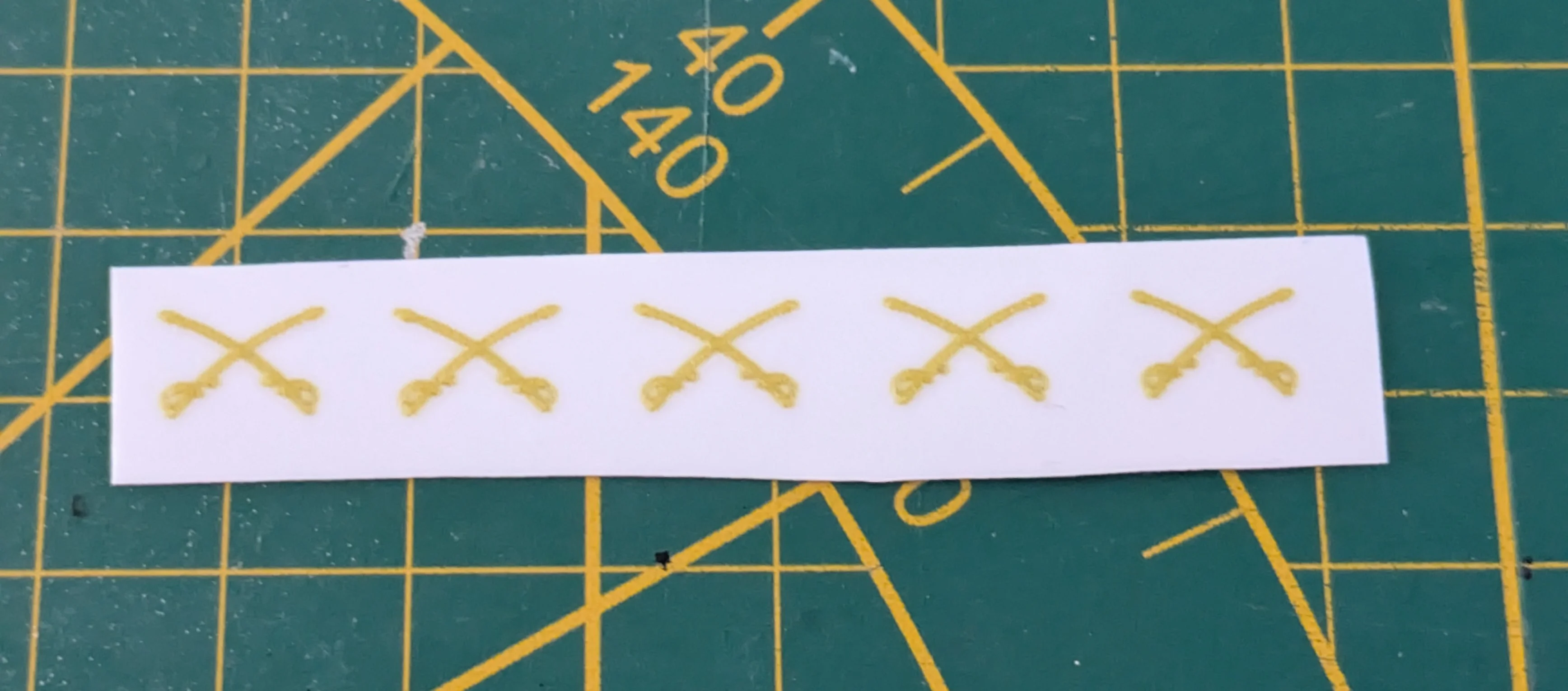 Custom Playmobil Décalcomanie adhésive - ACW - insigne casquette N40