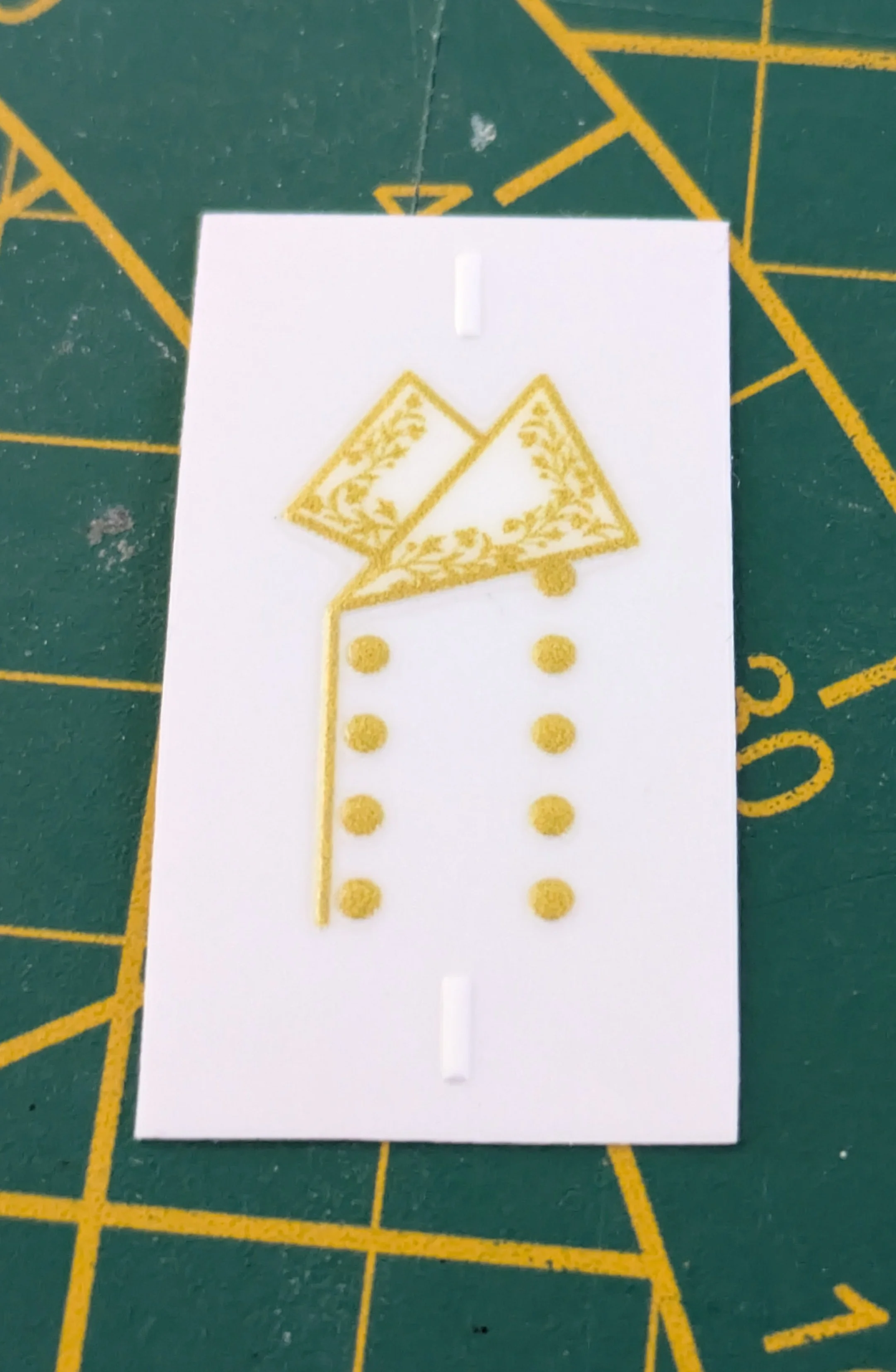 Custom Playmobil Décalcomanie adhésive - ACW - Napoléon - plastron jaune N131