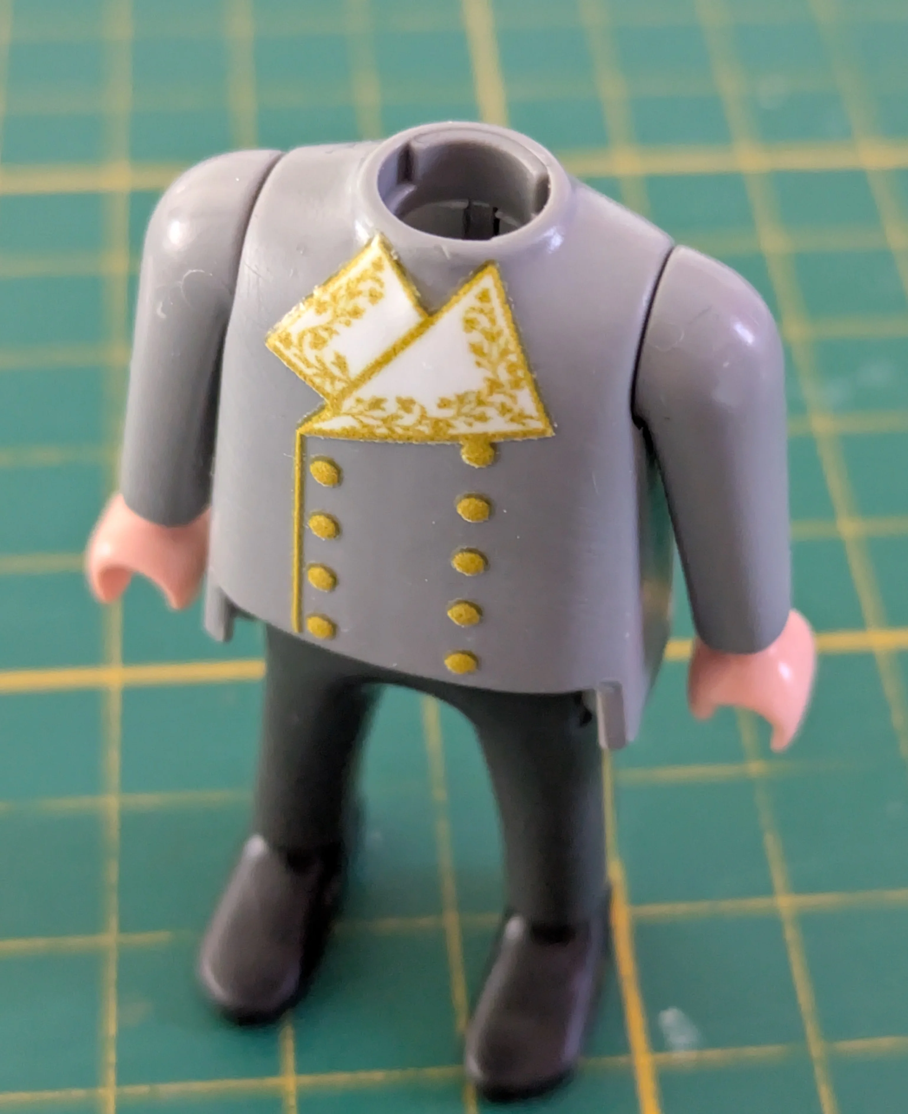 Custom Playmobil Décalcomanie adhésive - ACW - Napoléon - plastron jaune N131