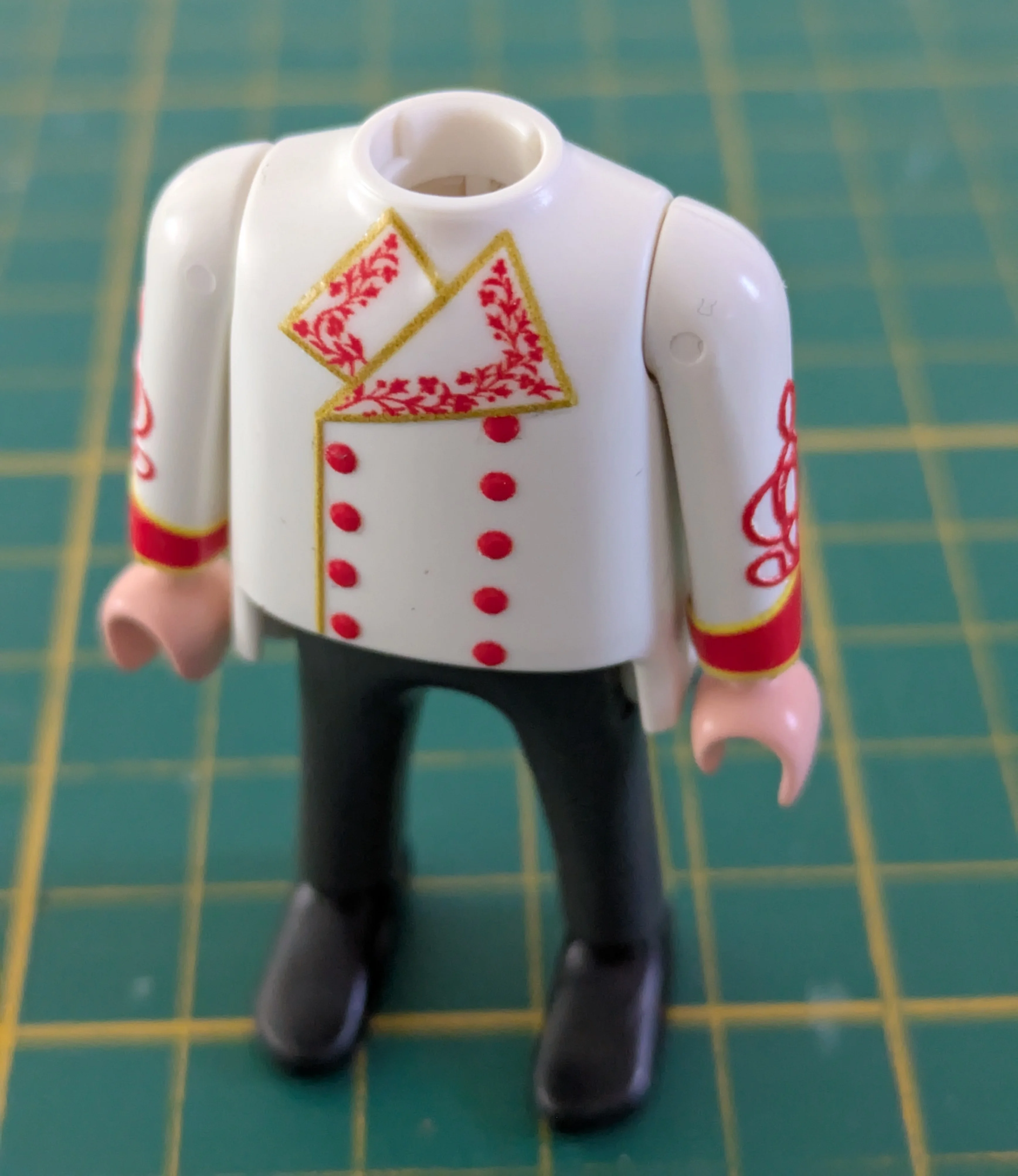 Custom Playmobil Décalcomanie adhésive - ACW - Napoléon - plastron rouge N130