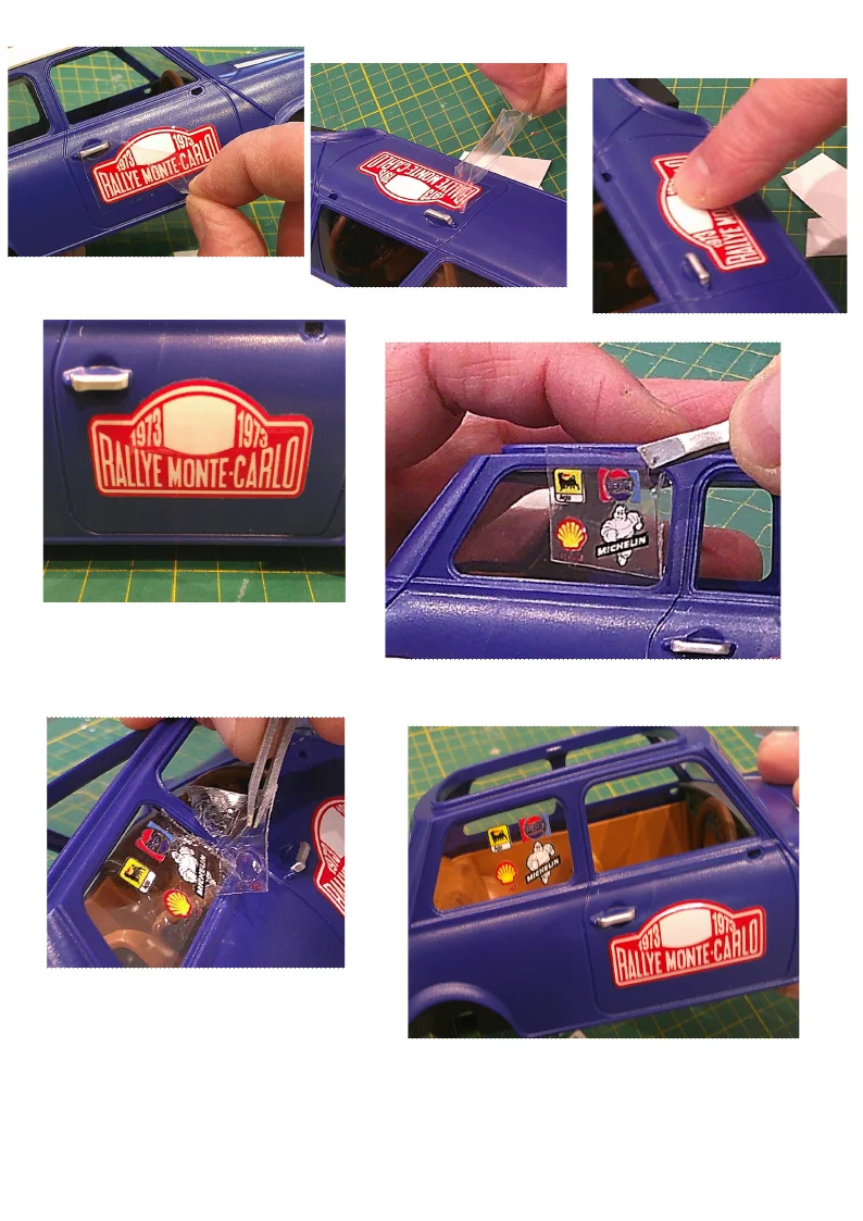 Custom Playmobil Décalcomanie adhésive - kit Mini Cooper 7 - 70921