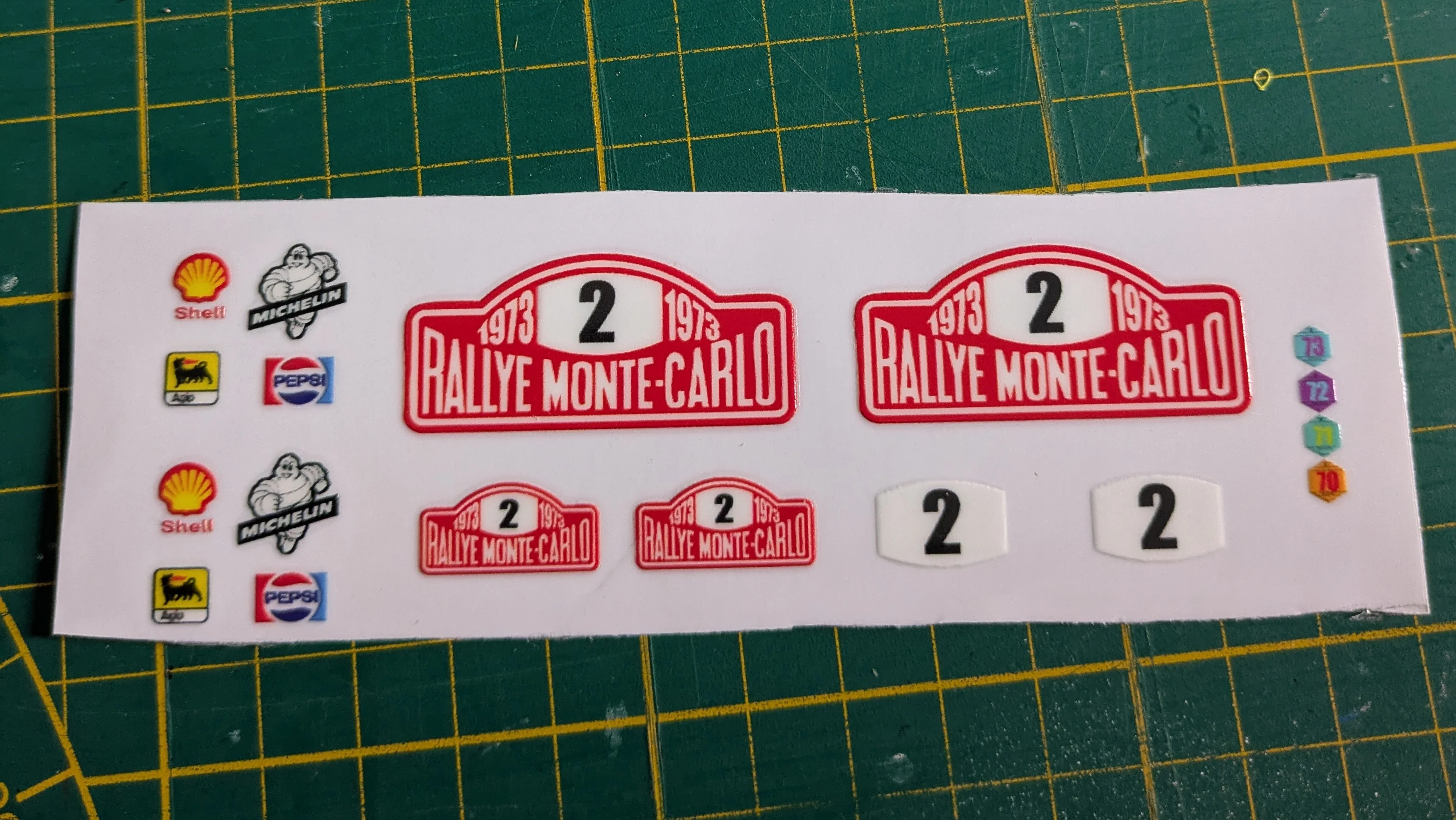 Custom Playmobil Décalcomanie adhésive - kit Mini Cooper N 2 - 70921