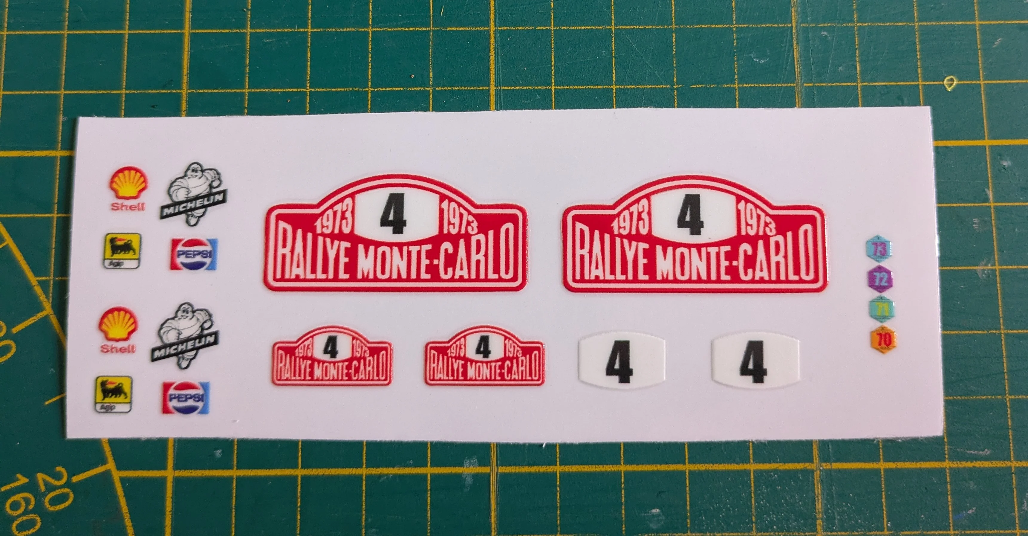 Custom Playmobil Décalcomanie adhésive - kit Mini Cooper N 4 - 70921