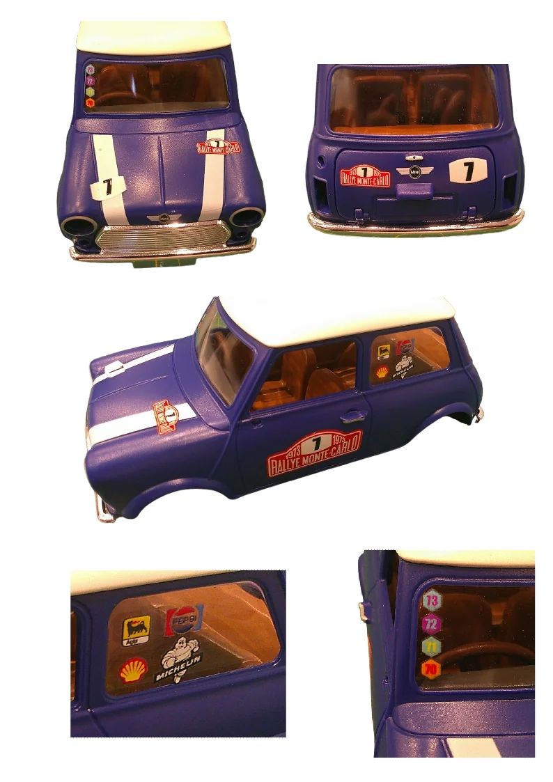 Custom Playmobil Décalcomanie adhésive - kit Mini Cooper N 9 - 70921