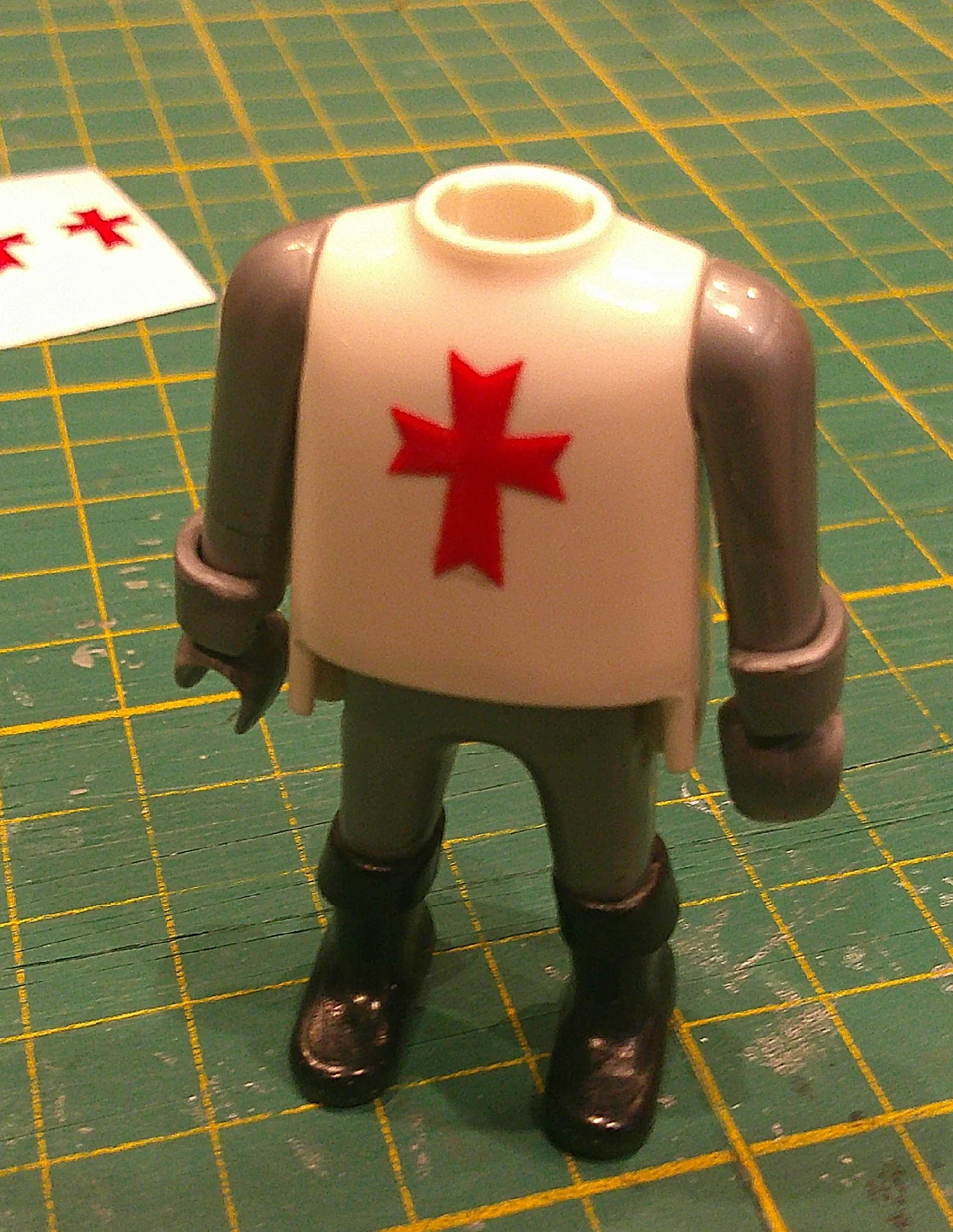 Custom Playmobil Décalcomanie adhésive - Plastron Templiers N 201