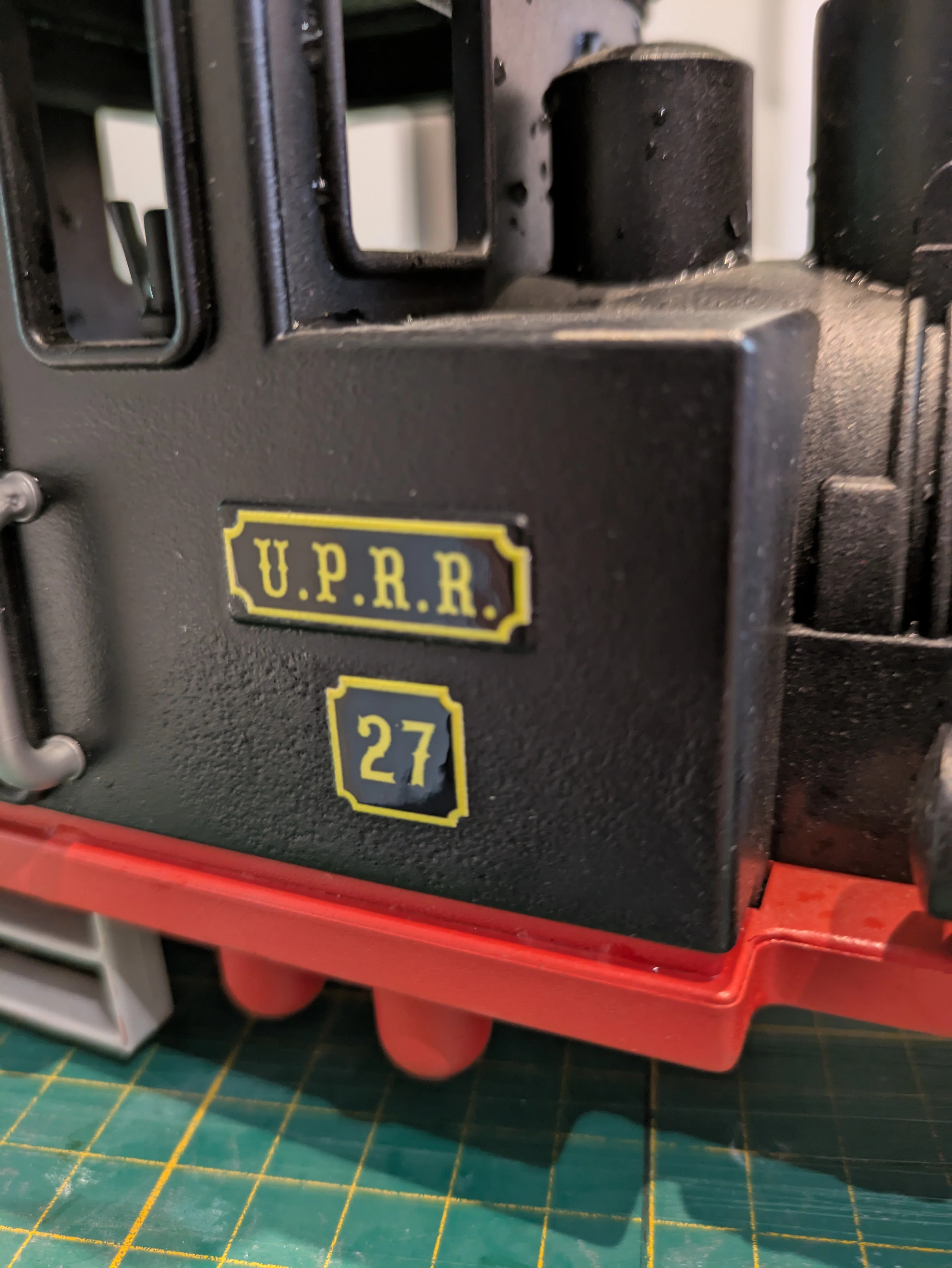 Custom Playmobil Décalcomanie adhésive - train 3958 - UPRR N 21