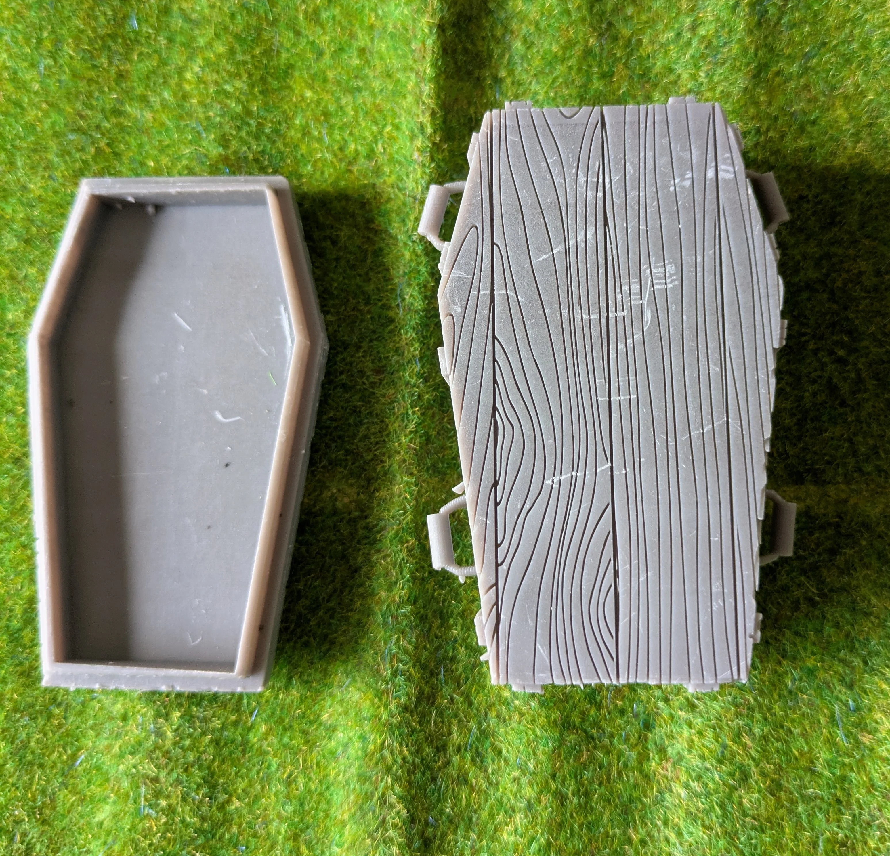 Custom western compatible Playmobil en 3D - 1 cercueil diorama N 01