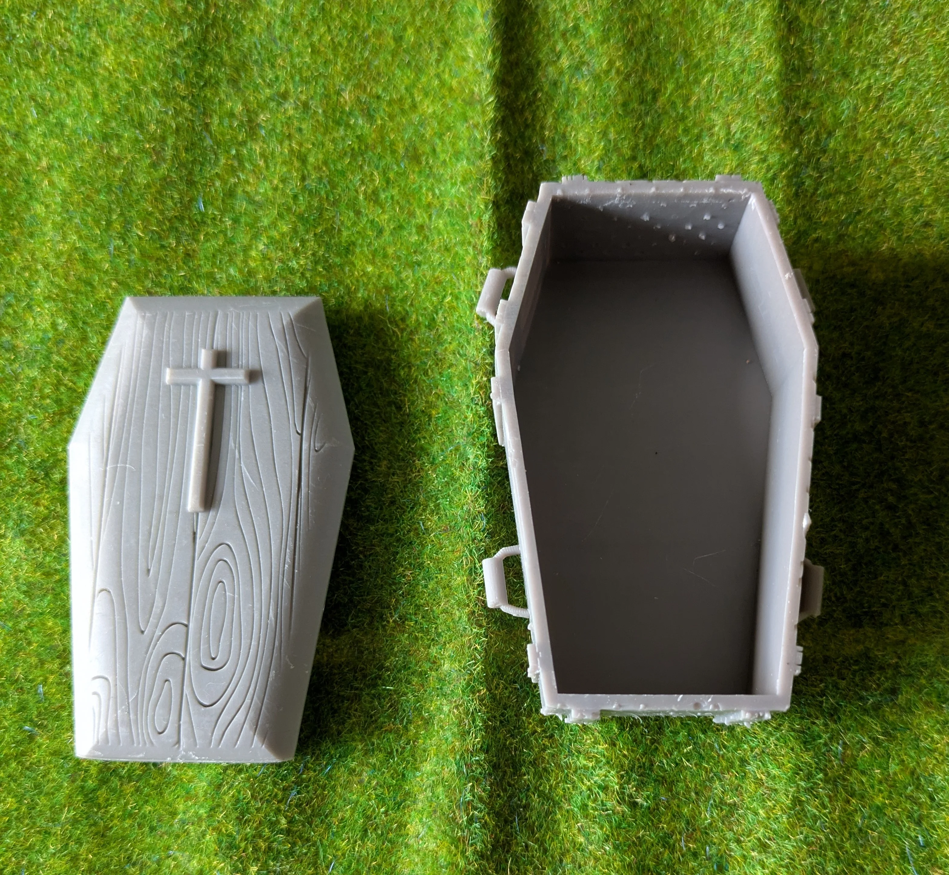 Custom western compatible Playmobil en 3D - 1 cercueil diorama N 01