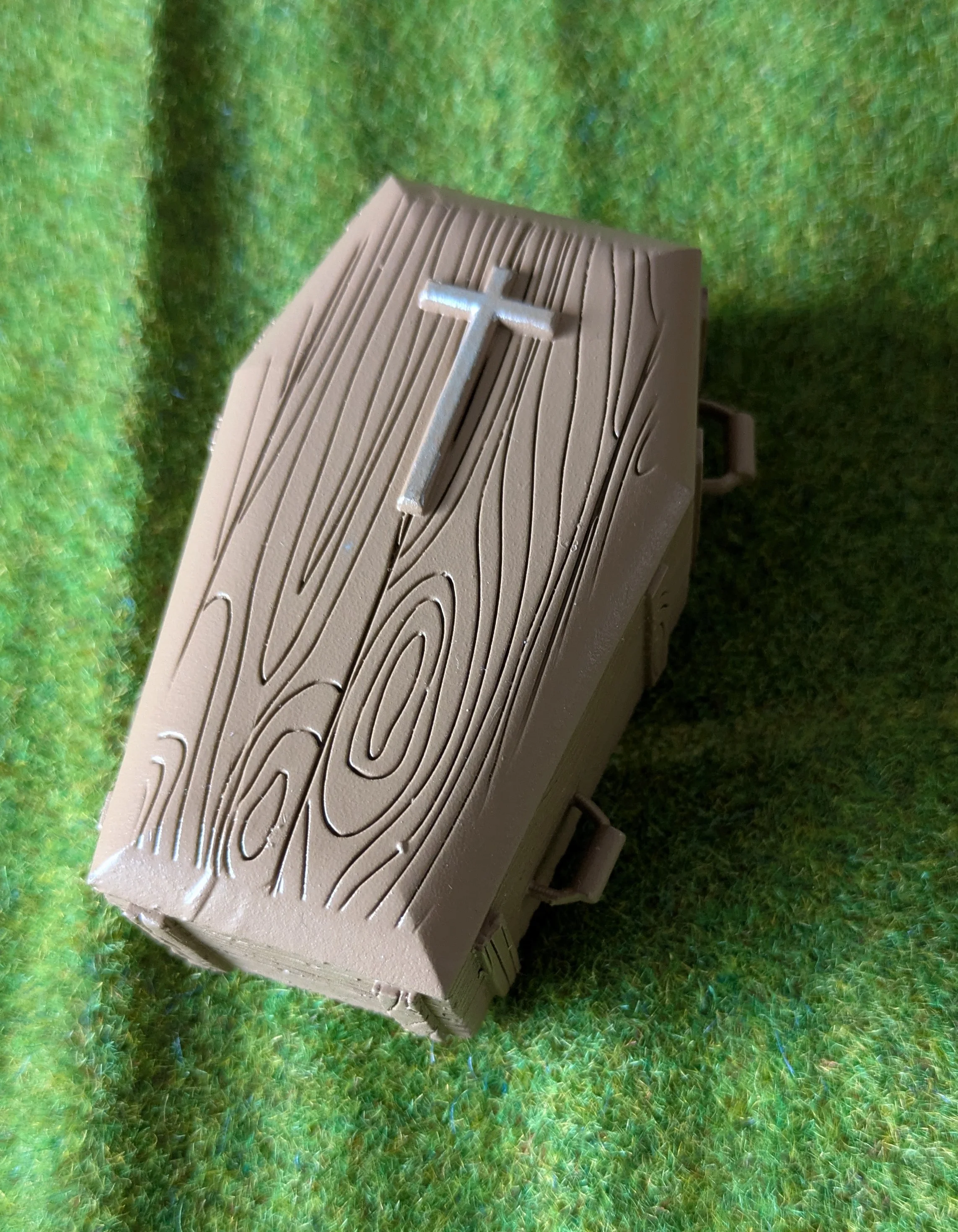 Custom western compatible Playmobil en 3D - 1 cercueil diorama N 01