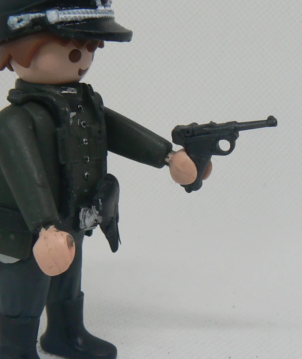custom WW2 Playmobil (thème historique 1939-1945) - 2 pistolet Luger Allemand