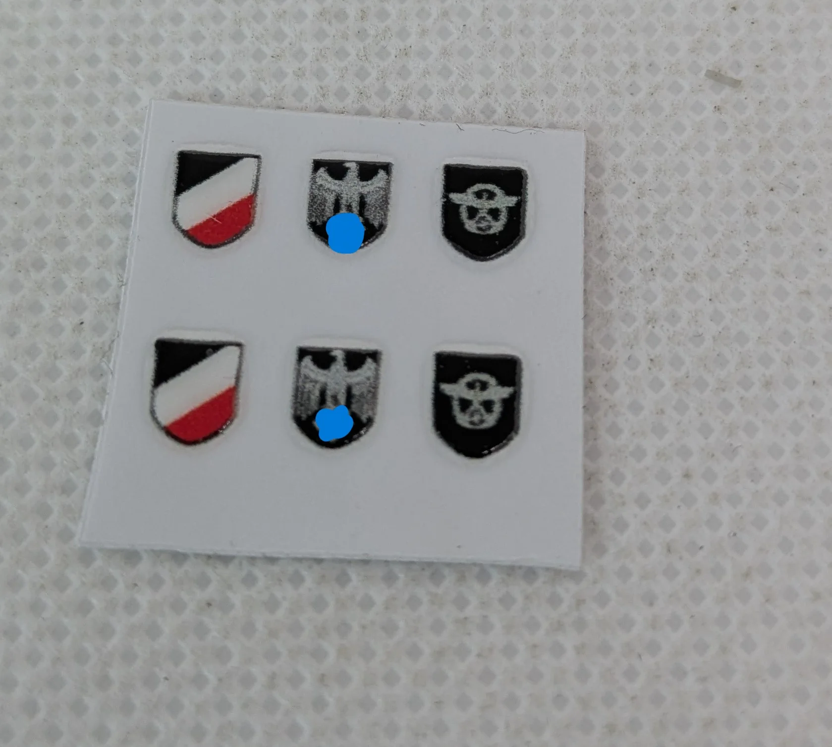 custom WW2 Playmobil (thème historique 39-45) - décalcomanie casque Allemand