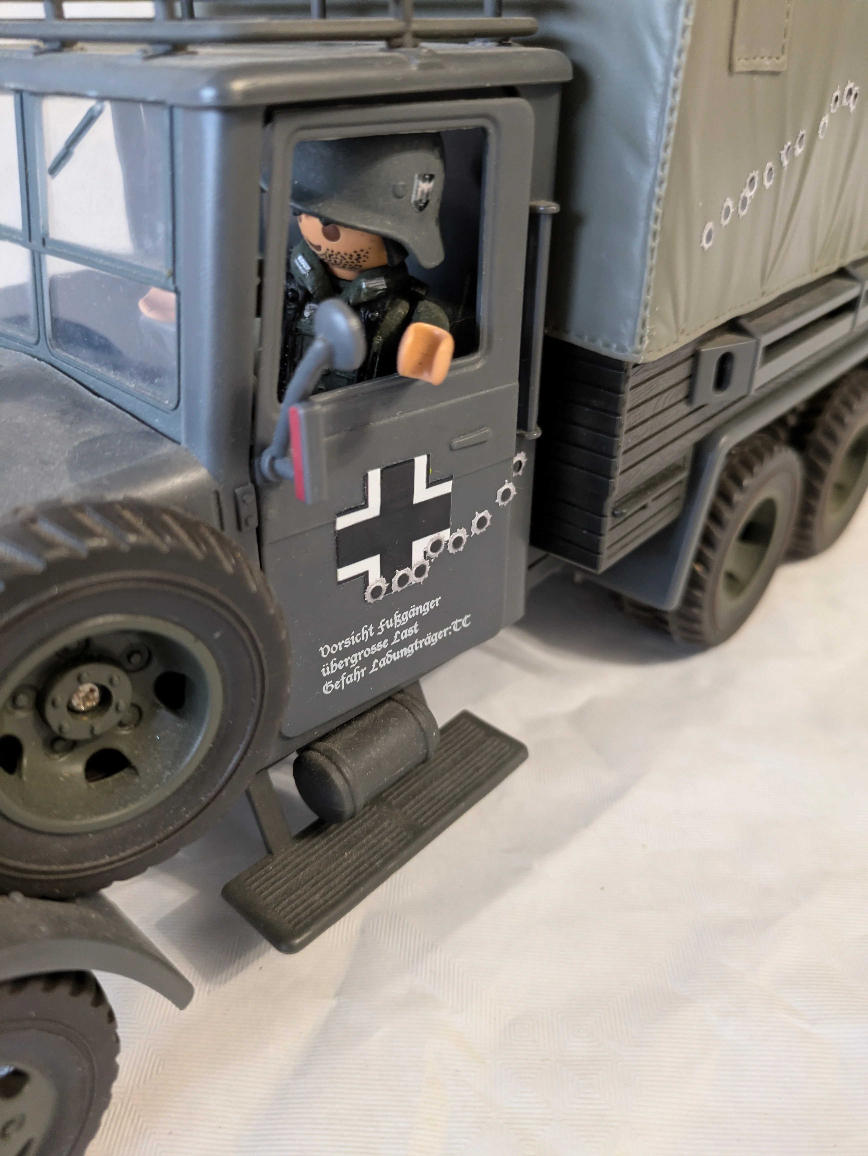 Accessoire playmobil WW2 - customisation camion Hasbro + 1 playmobil