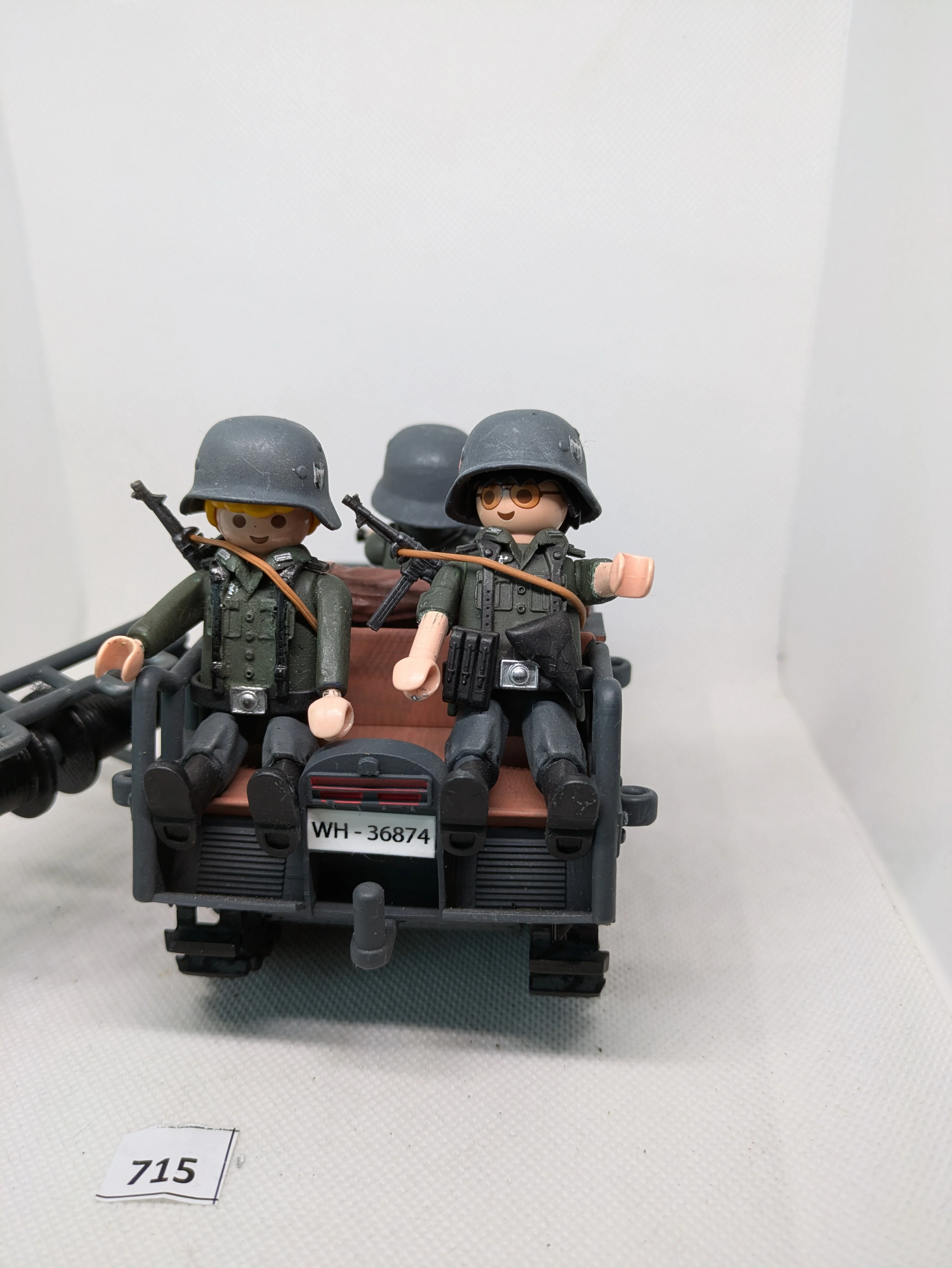 Accessoires playmobil WW2 avec 3 soldats - Kettenkrad N°715
