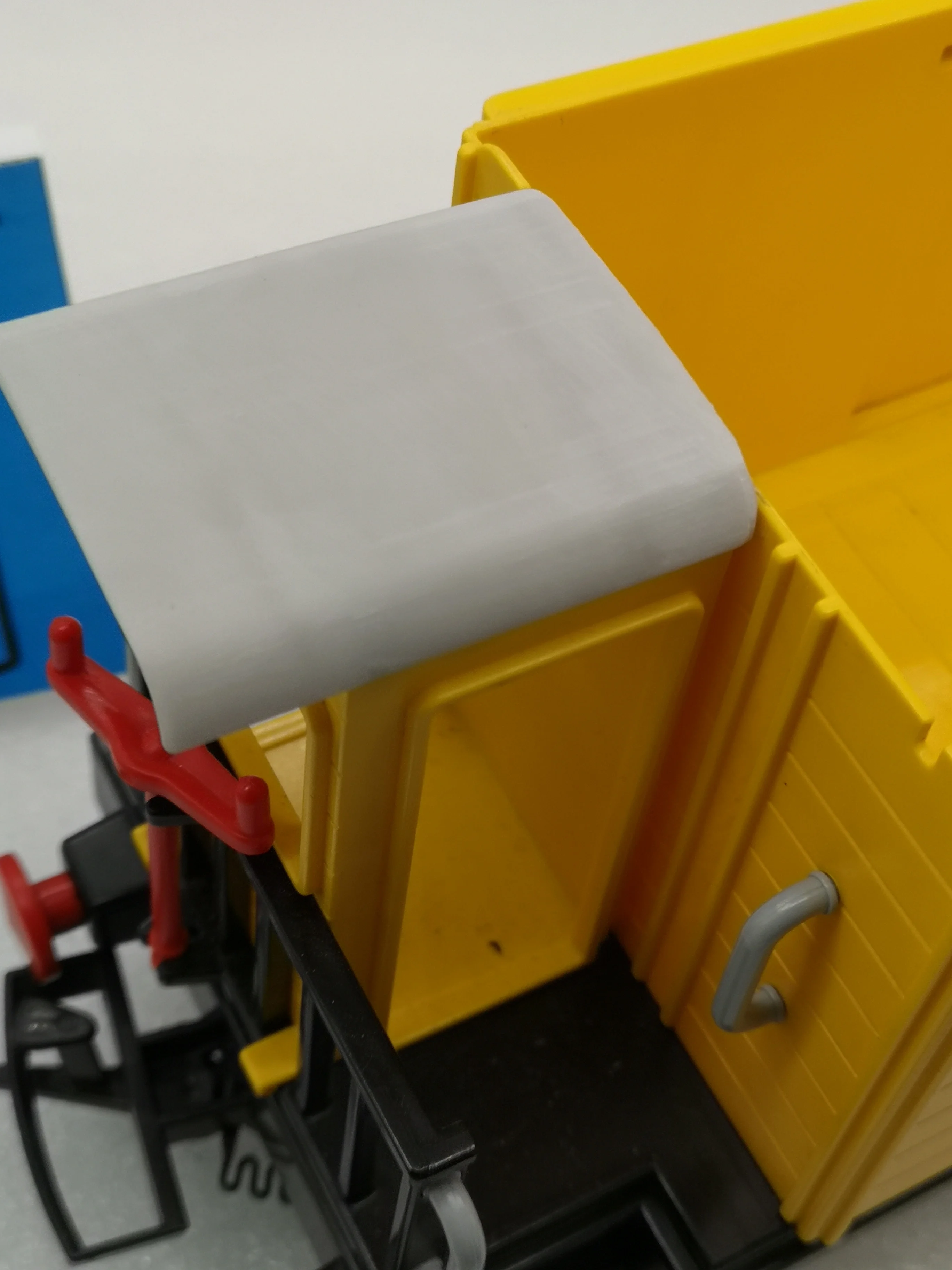 Custom compatible Playmobil train 3D - 1 long toit guérite 4029 -4031 - 4116